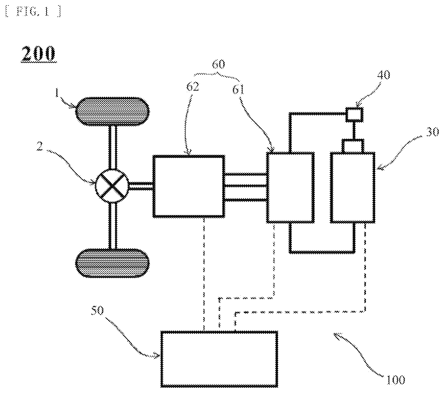 Patent US12472841 — In-vehicle electric power storage system, vehicle, and recording medium in which computer program is recorded — Figure 1