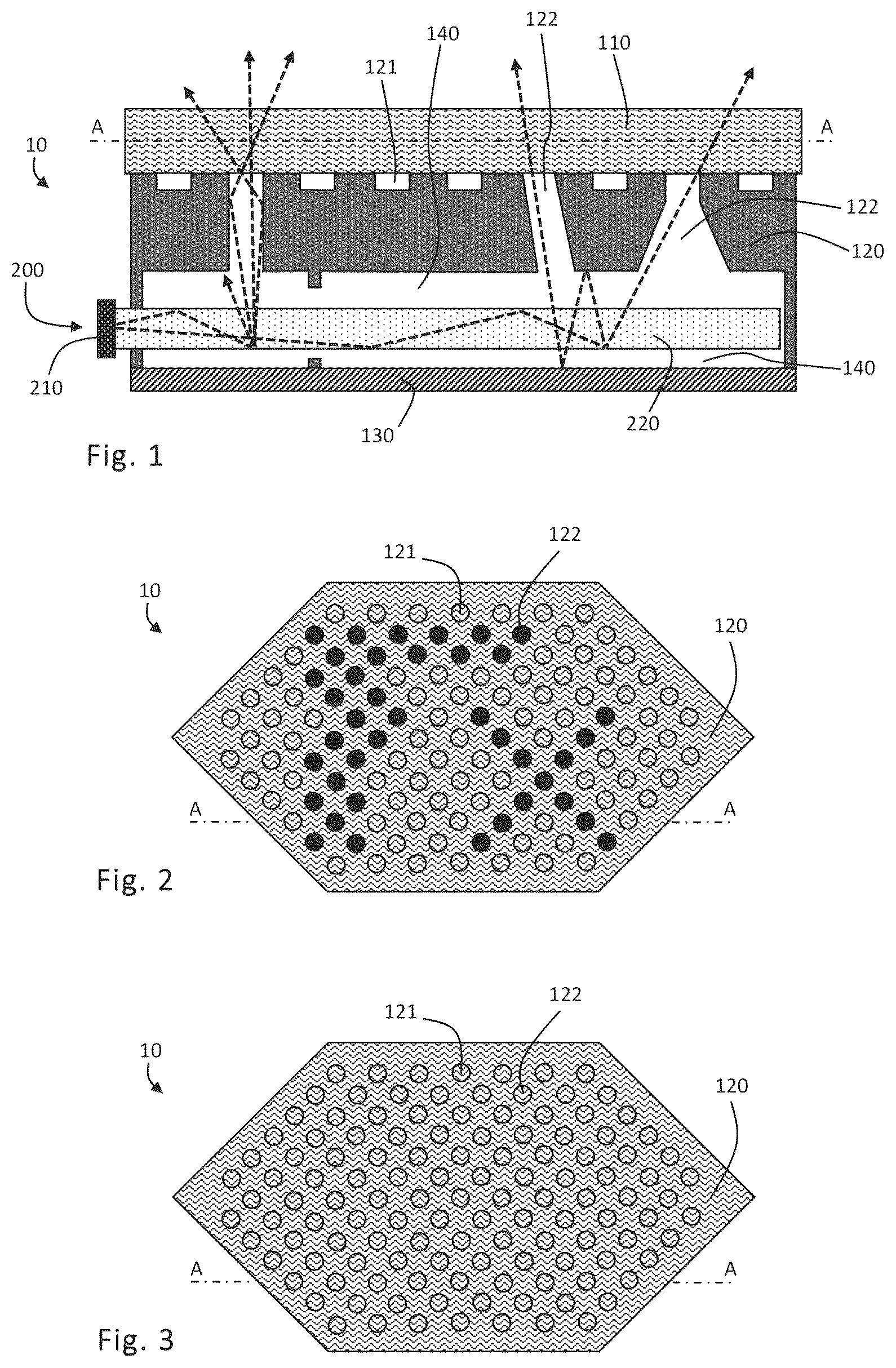 Patent US12472867 — Vehicle trim part with lighting function — Figure 1