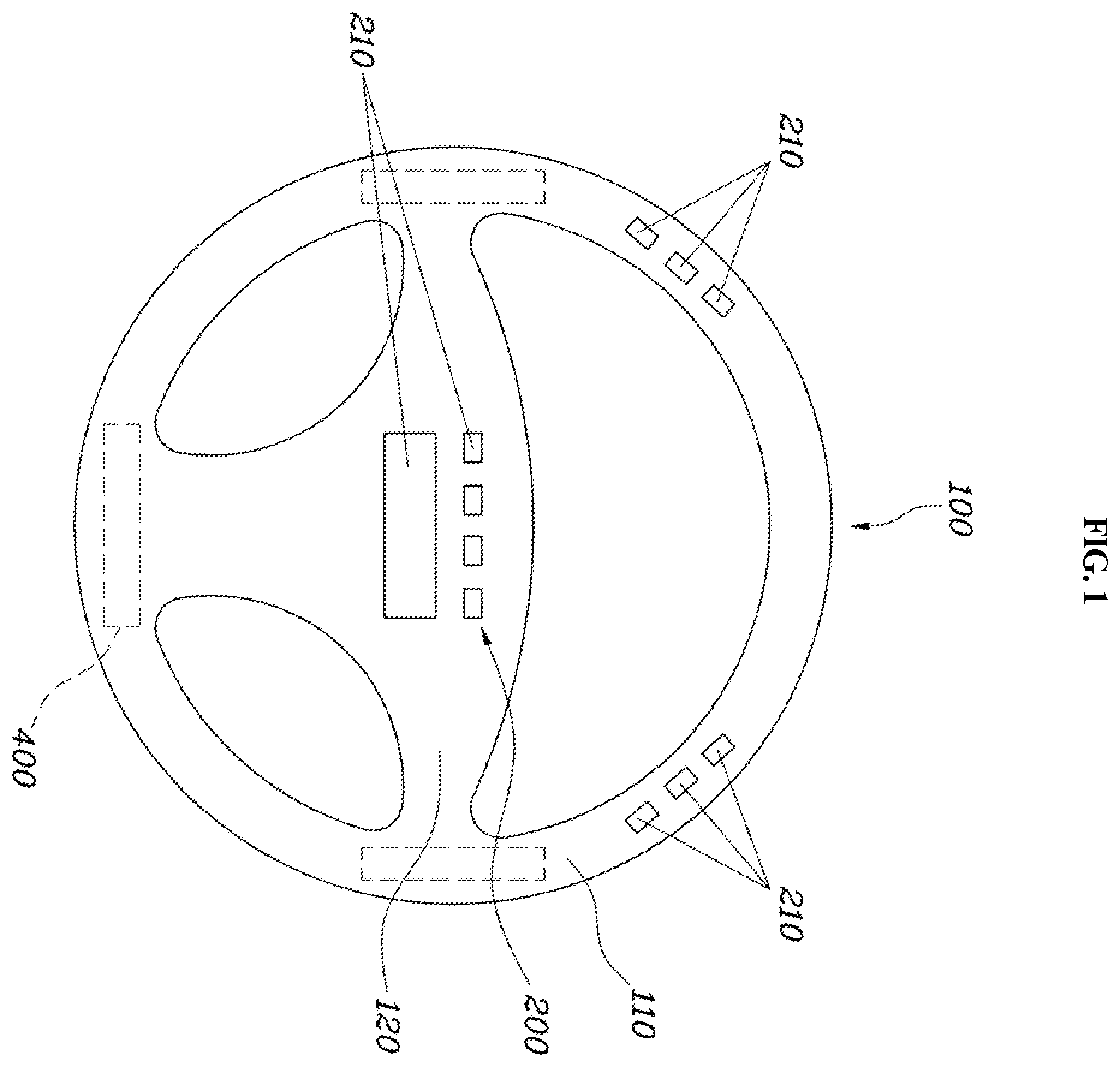 Patent US12472868 Figure 1 – Message transmission system for mobility vehicle
