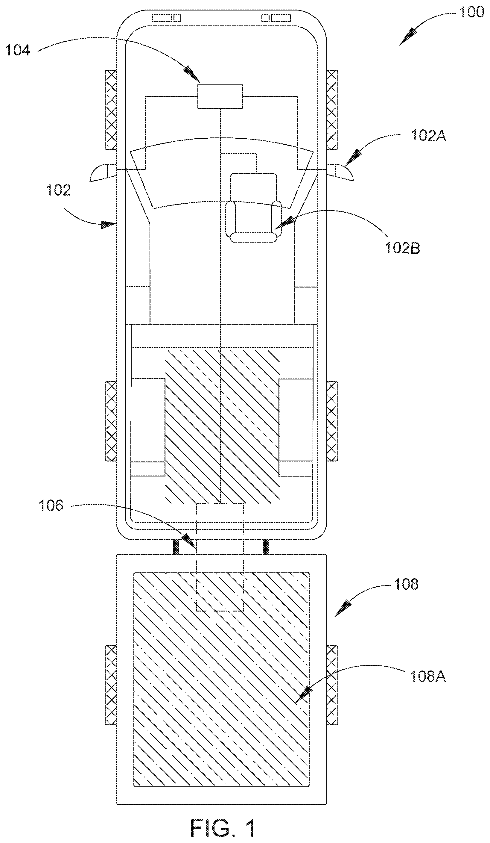 Patent US12472872 — Squat-responsive mirror and seat control for a vehicle — Figure 1