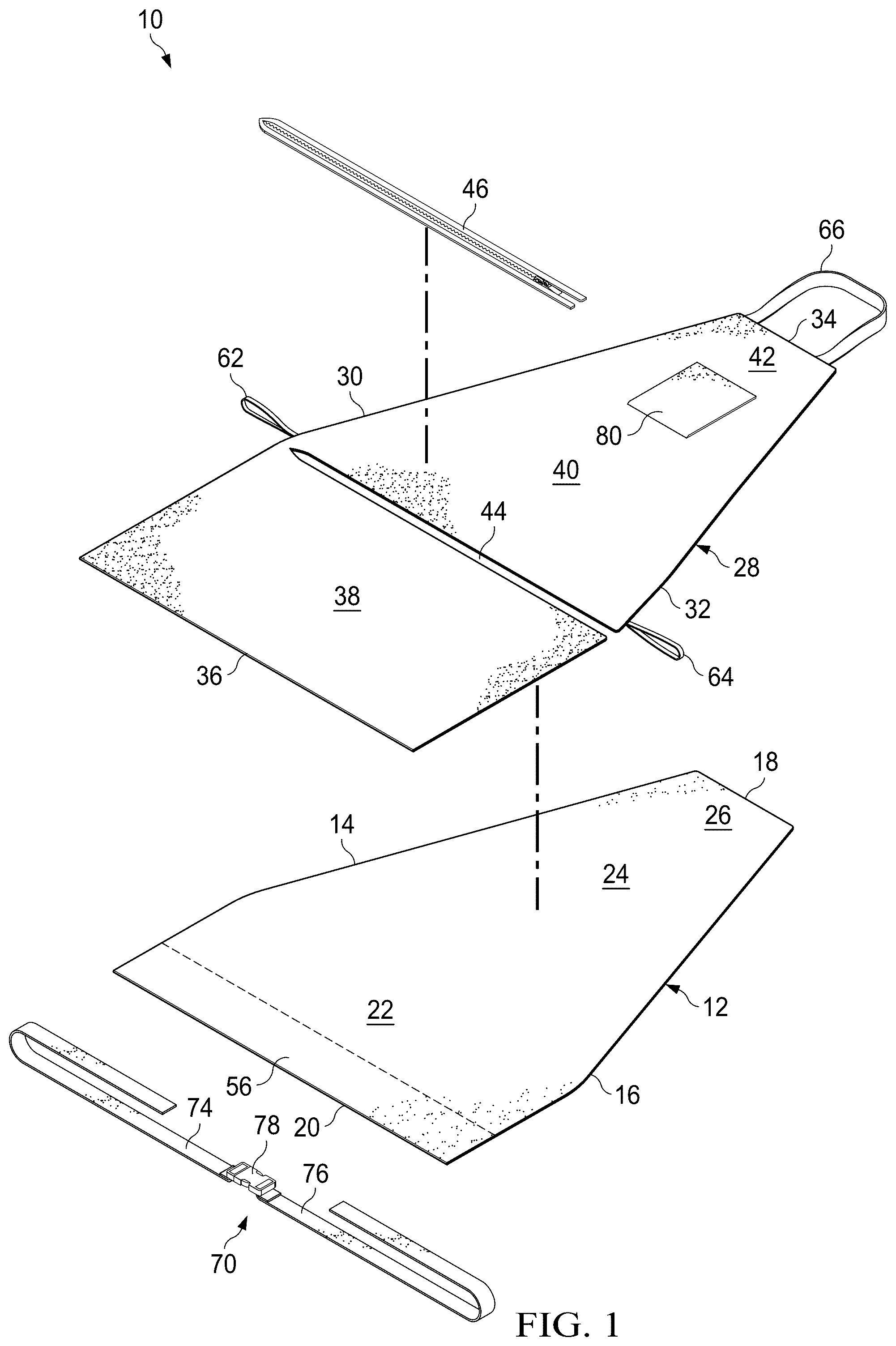 Patent US12472877 — Vehicle seat storage system — Figure 1