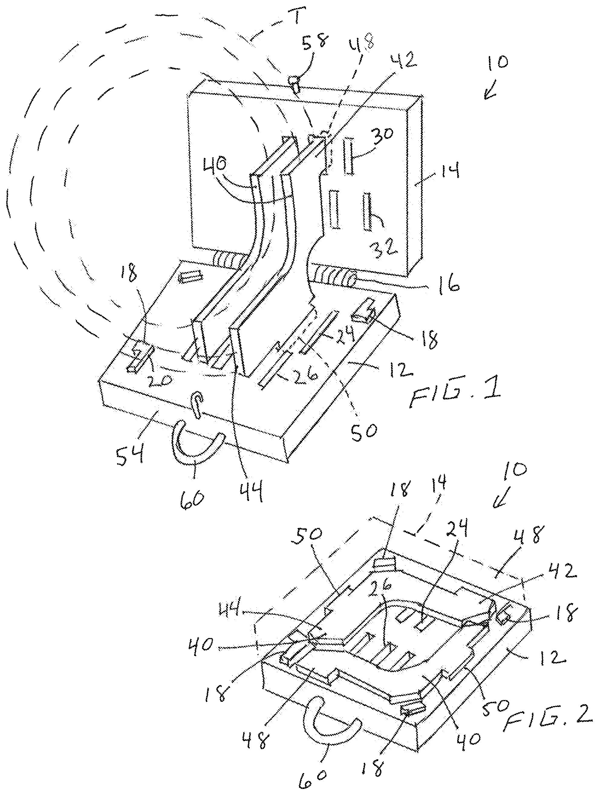 Patent US12472878 Figure 1 – Vehicle rack