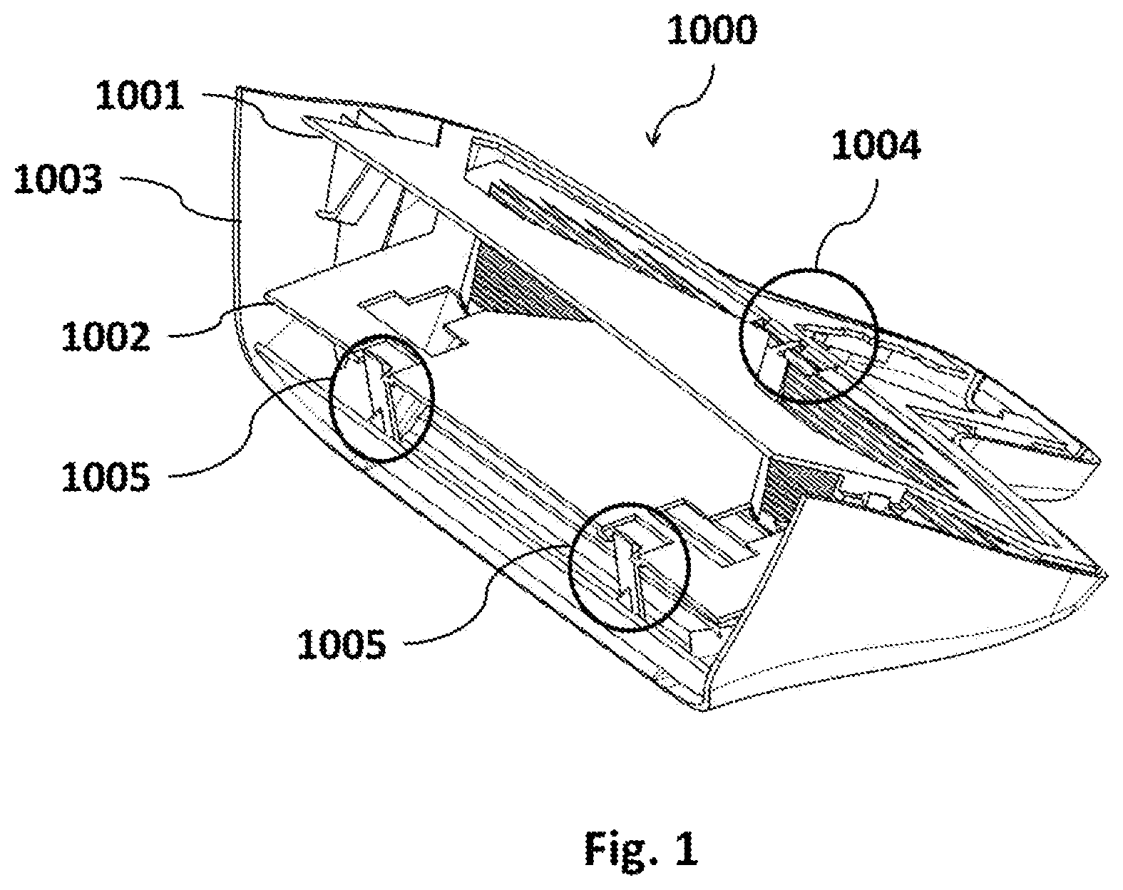 Patent US12472880 — Adjustable support for attaching electronic and/or mechanical components to a windshield of a vehicle — Figure 1