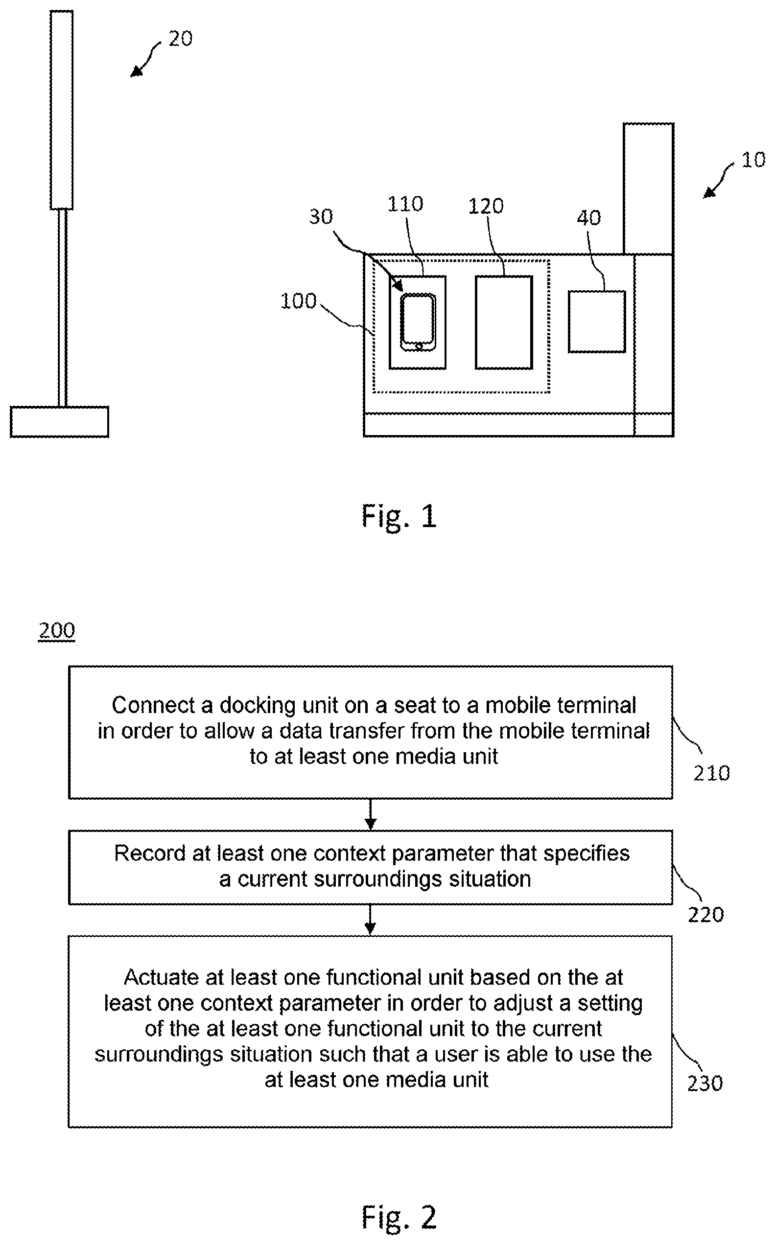 Patent US12472894 — Device for a seat, seat and vehicle having such a device, and method for playing back media content — Figure 1