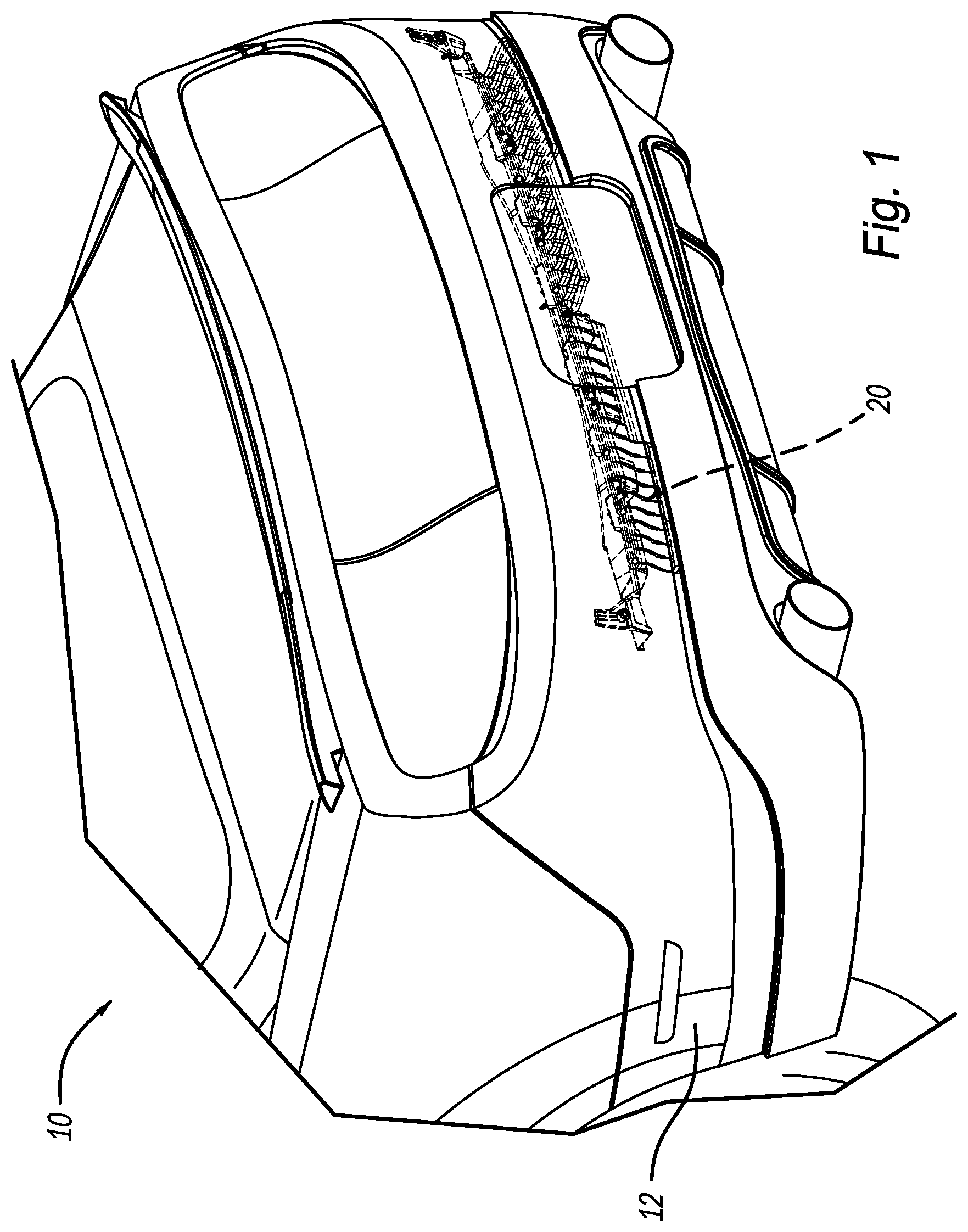 Patent US12472895 — Energy absorbing reinforcement structure for a vehicle — Figure 1