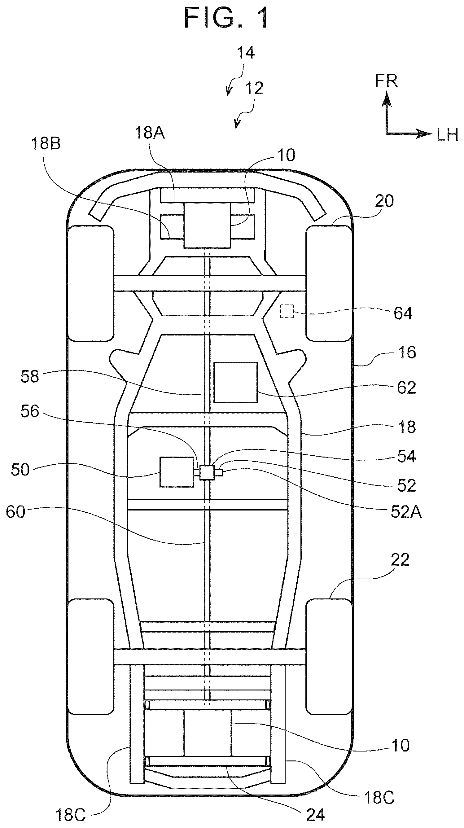Patent US12472909 — Jack, vehicle, and jack-up system — Figure 1