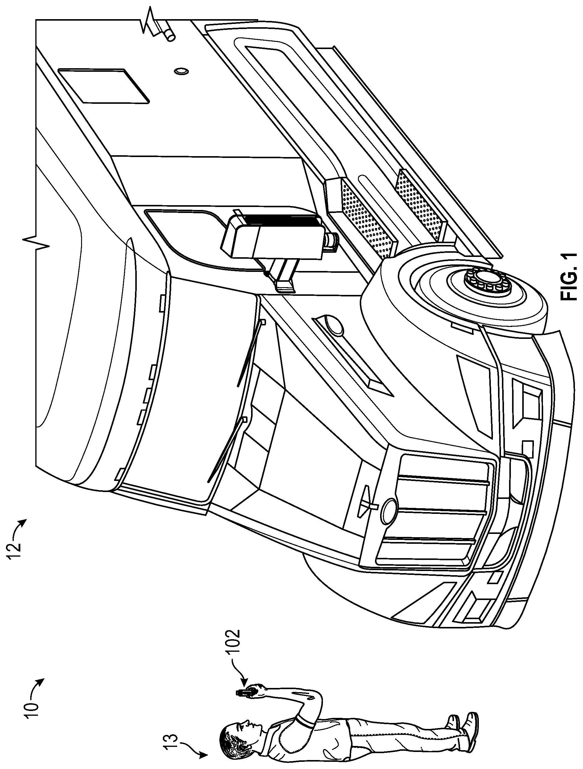 Patent US12472912 — Remote stop system for a vehicle — Figure 1