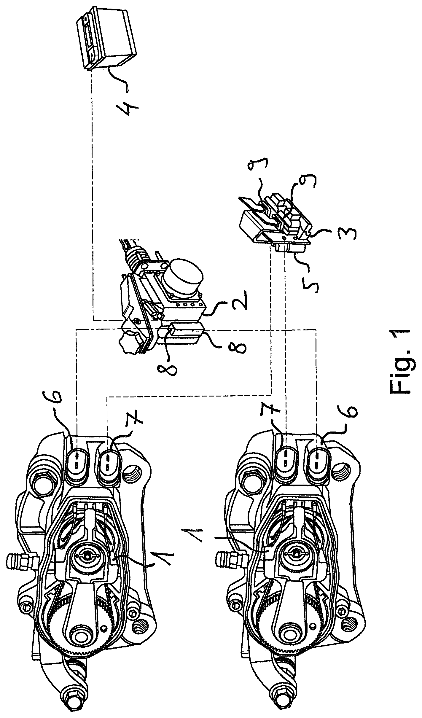Patent US12472918 — Brake system — Figure 1