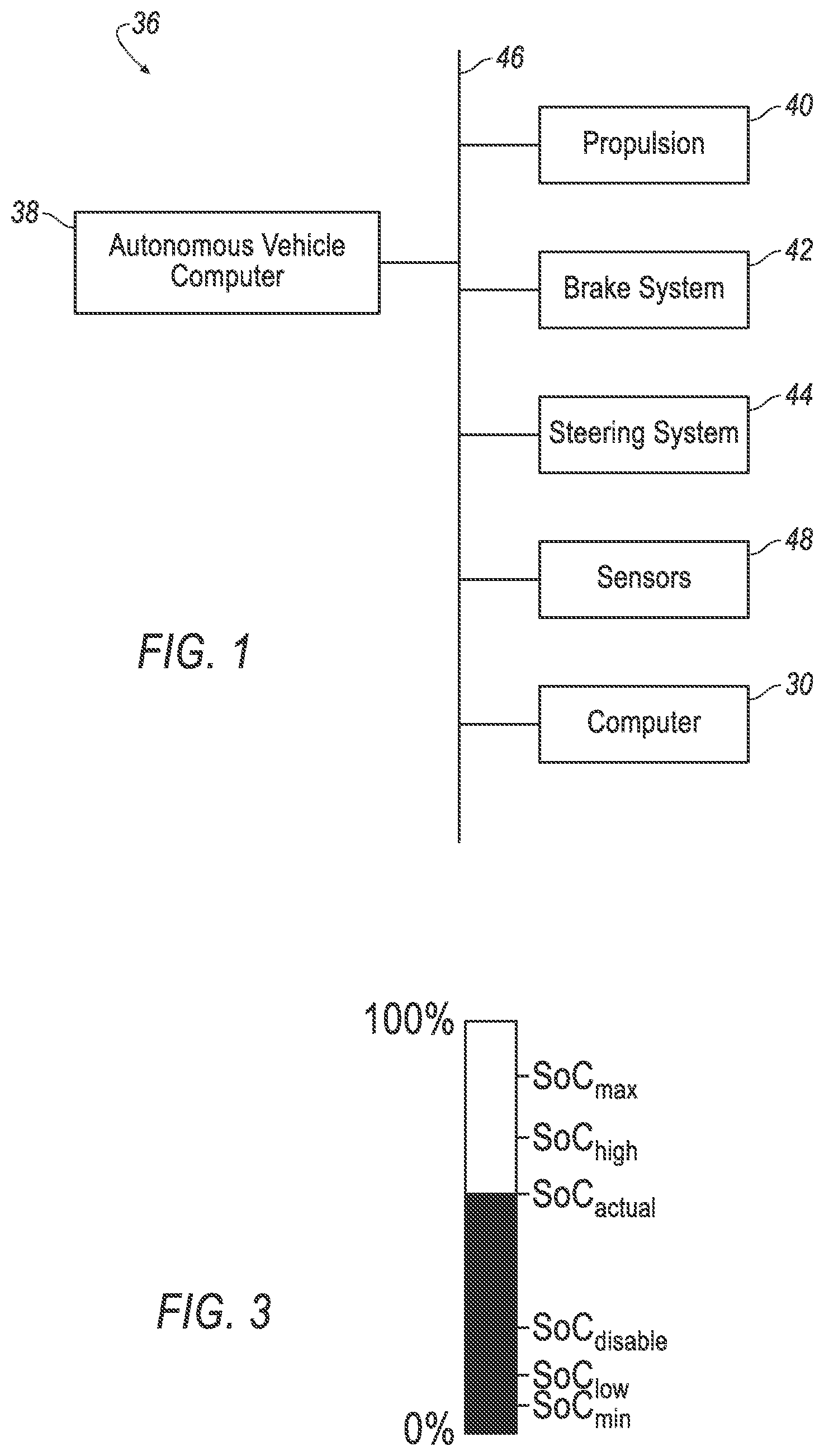 Patent US12472925 Figure 1 – Traction-battery control in hybrid powertrain