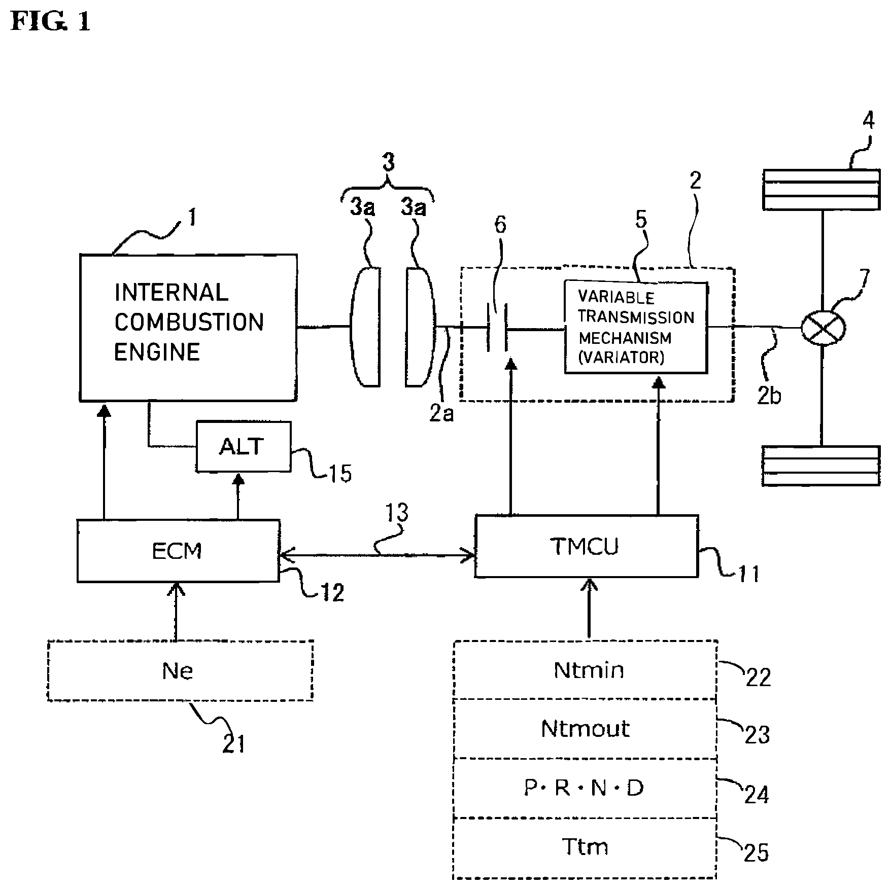 Patent US12472929 — Electric power generation load reduction method and electric power generation load reduction apparatus for internal combustion engine for vehicle — Figure 1
