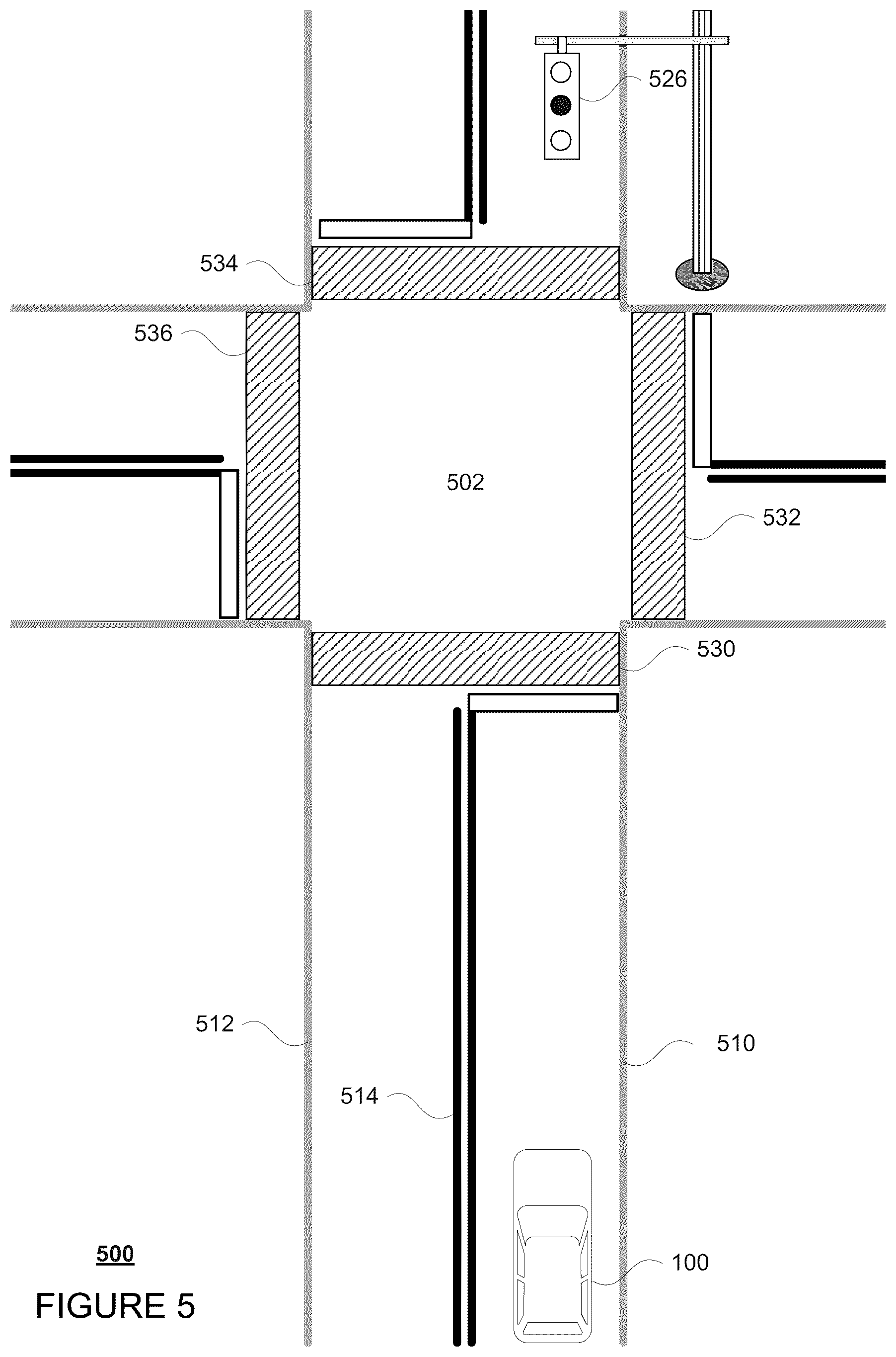 Patent US12472941 Figure 5 – Traffic signal response for autonomous vehicles