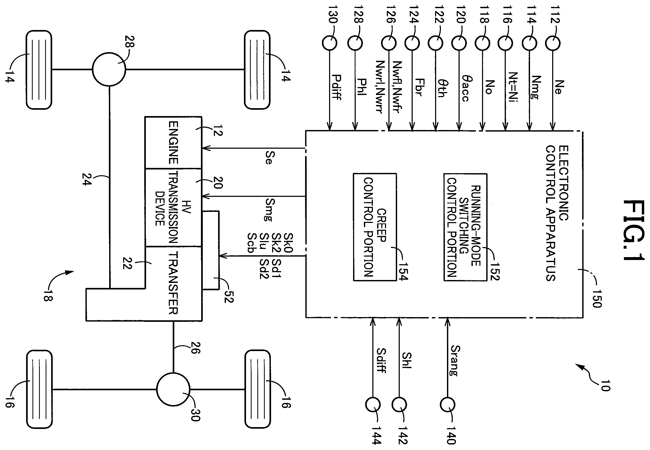 Patent US12472947 — Control apparatus for electric vehicle — Figure 1