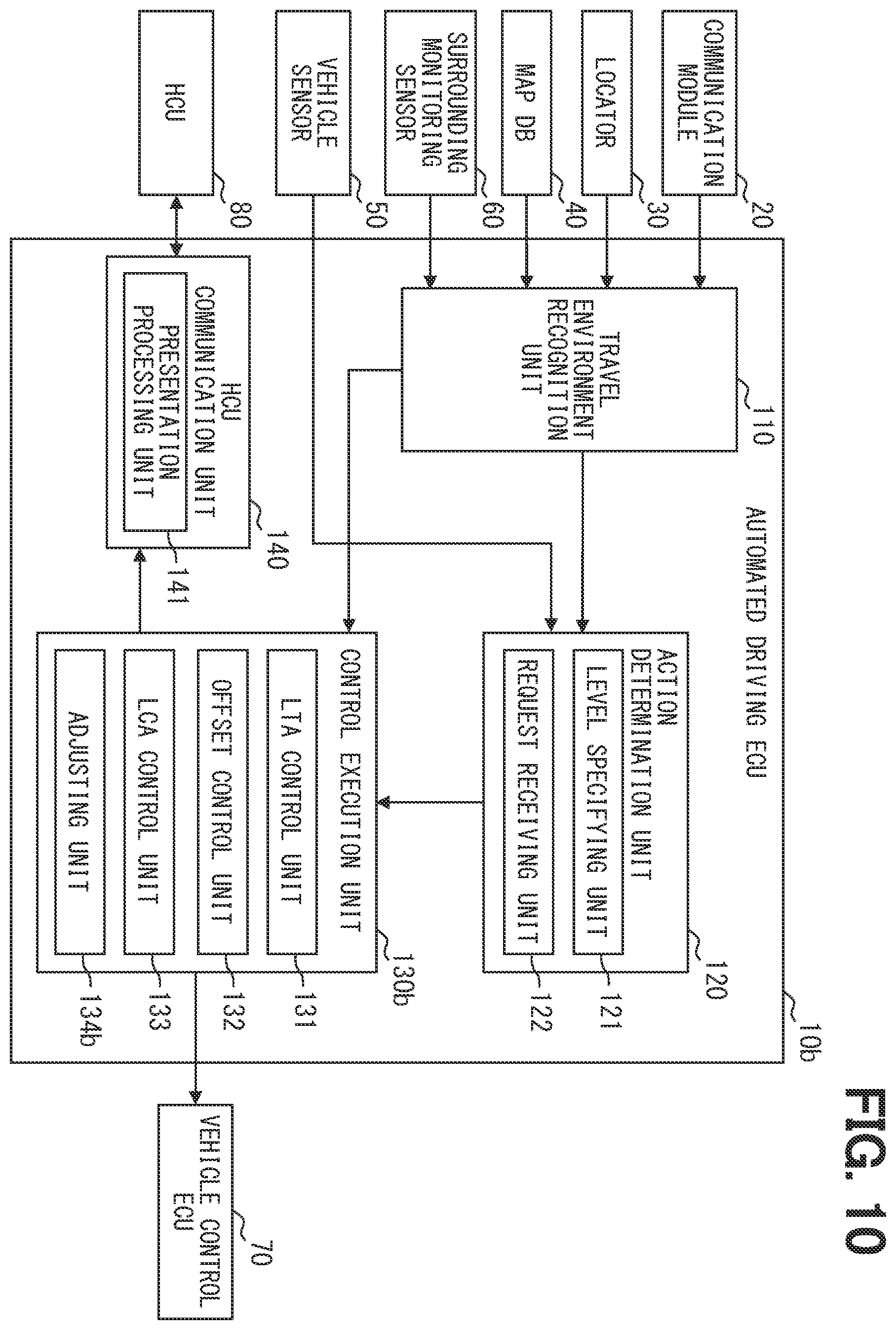 Patent US12472950 Figure 8 – Control device for vehicle and control method for vehicle