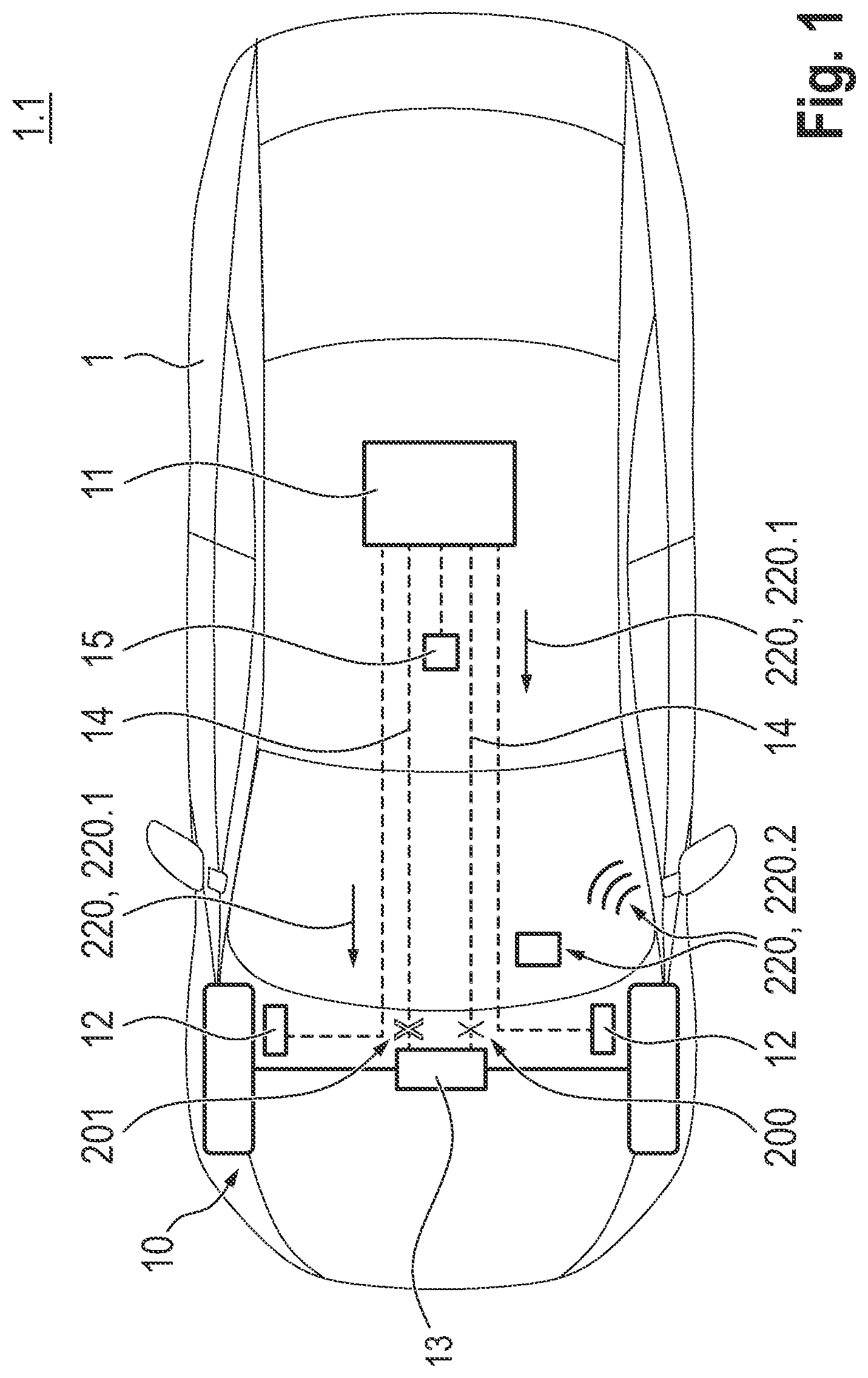 Patent US12472951 Figure 1 – Method for operating a transportation vehicle, computer program product and transportation vehicle
