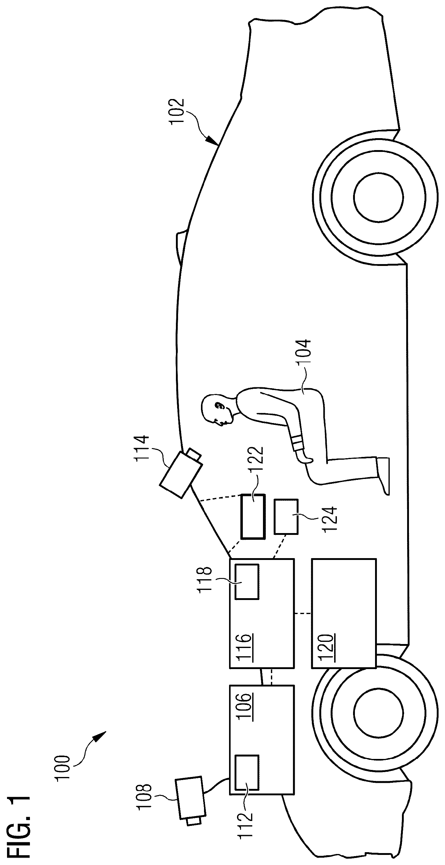Patent US12472953 — Device and method for determining a lane change recommendation for a vehicle — Figure 1