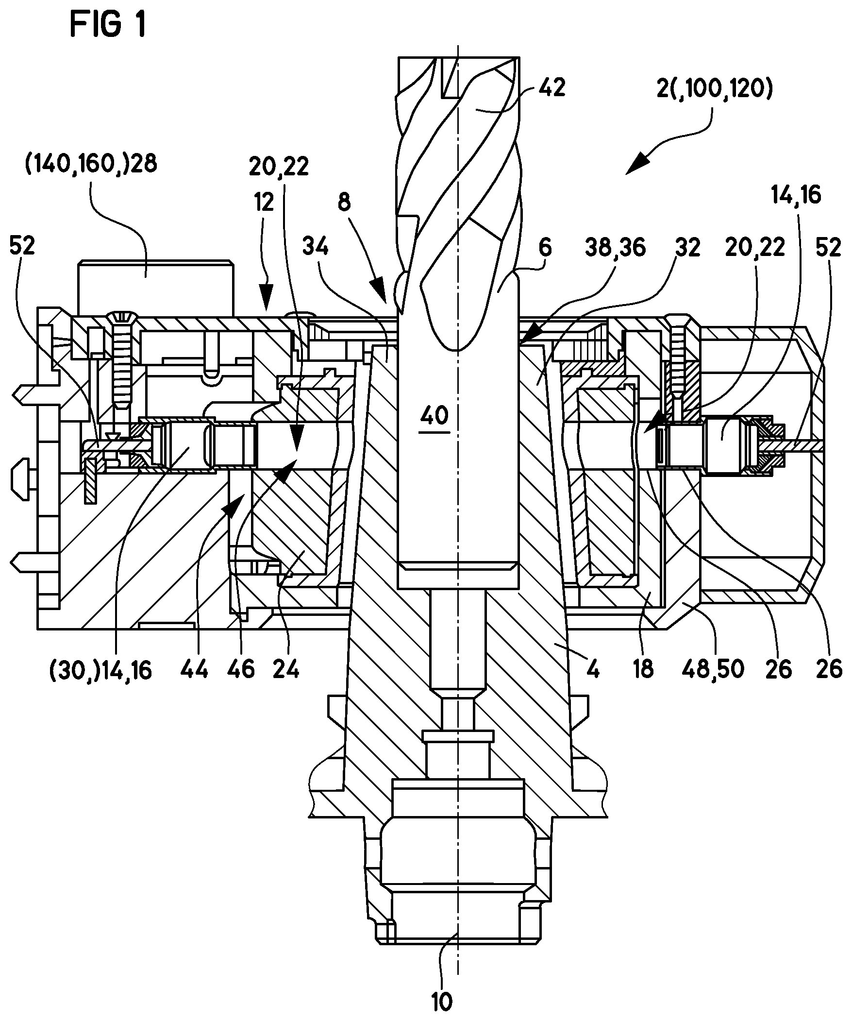Patent US12479054 Figure 1 – Appliance for heat treatment and method for operating the appliance