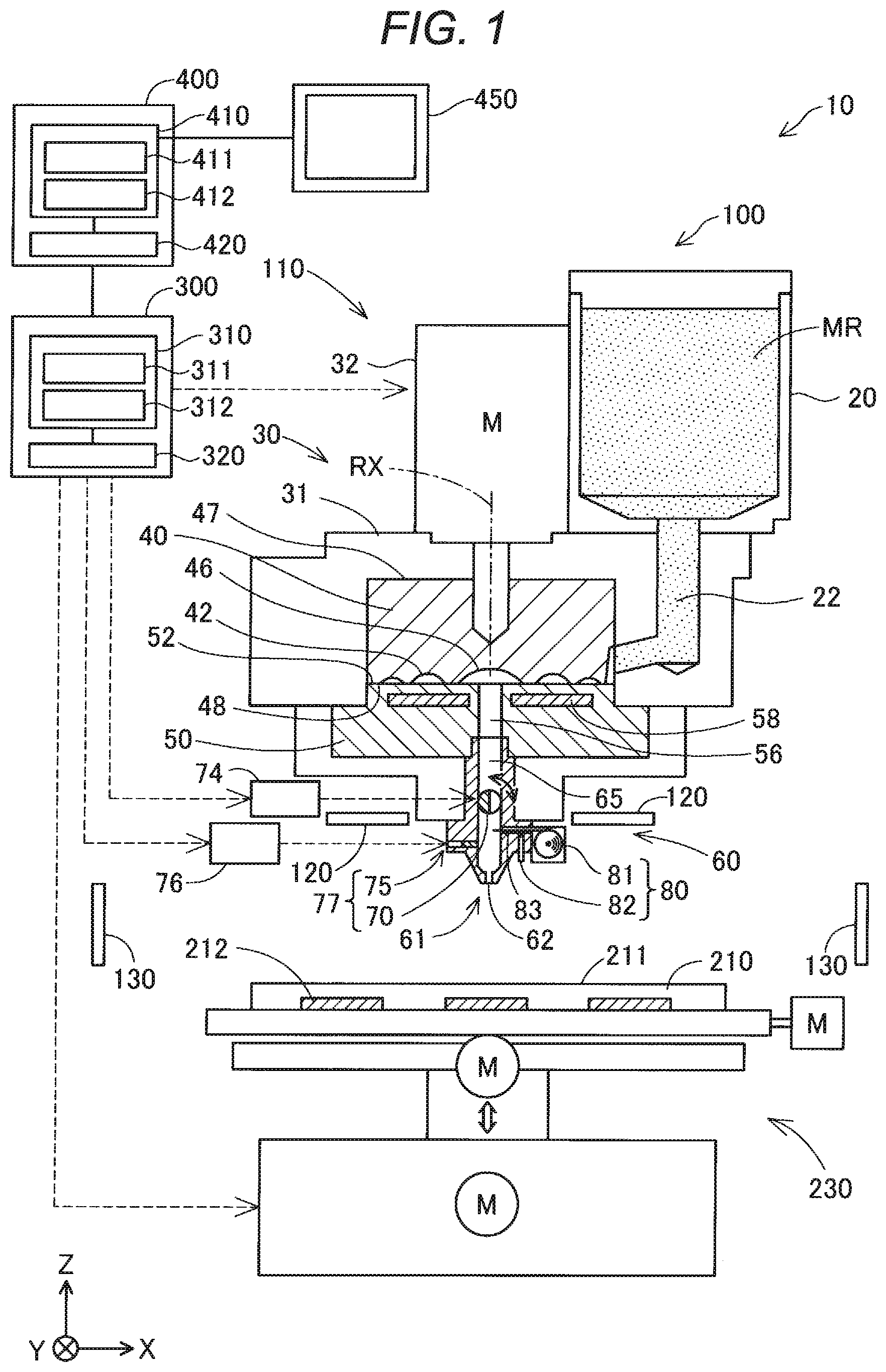 Patent US12479164 Figure 1 – Method for manufacturing three-dimensional shaped object having an absorption unit configured to temporarily absorb shaping material