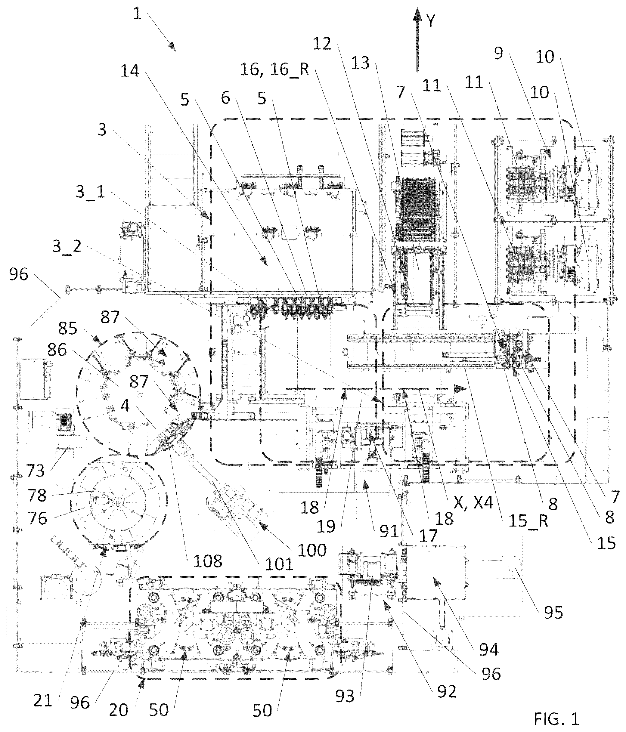 Patent US12479177 — Facility and method for manufacturing an annular tire on a lightweight monolithic core — Figure 1
