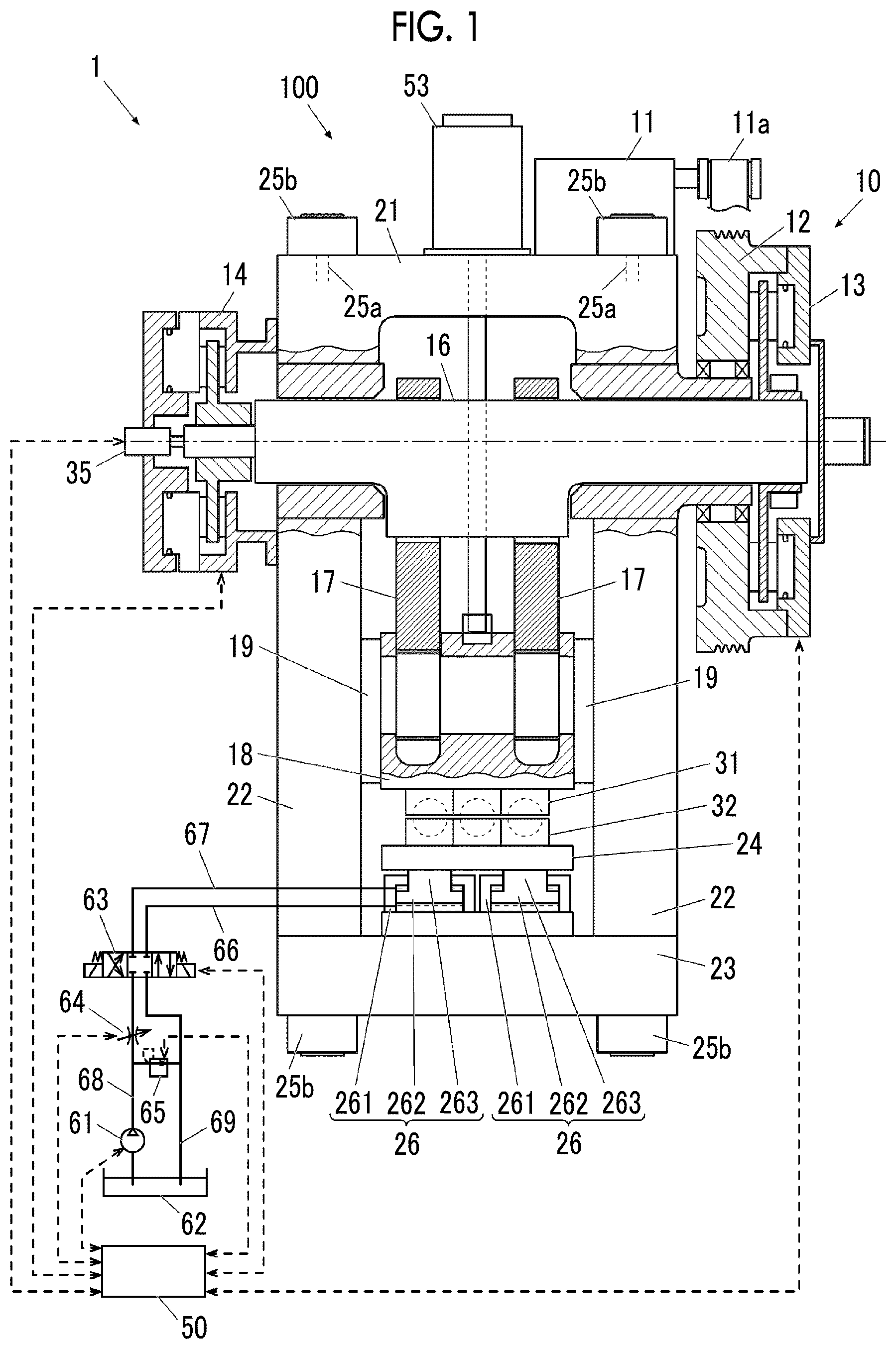 Patent US12479180 — Press device — Figure 1
