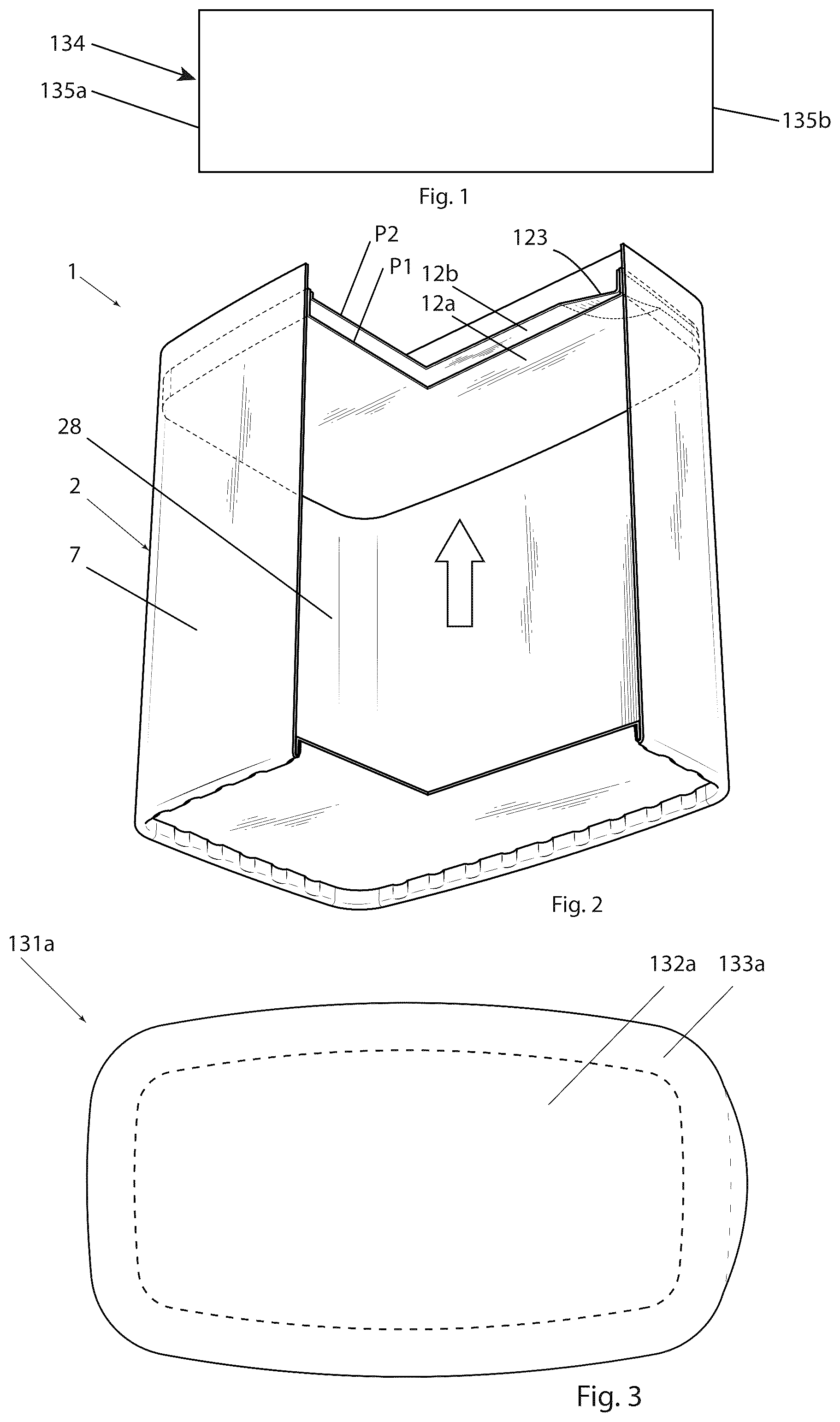 Patent US12479183 — Packaging container and a method of producing such a packaging container — Figure 1