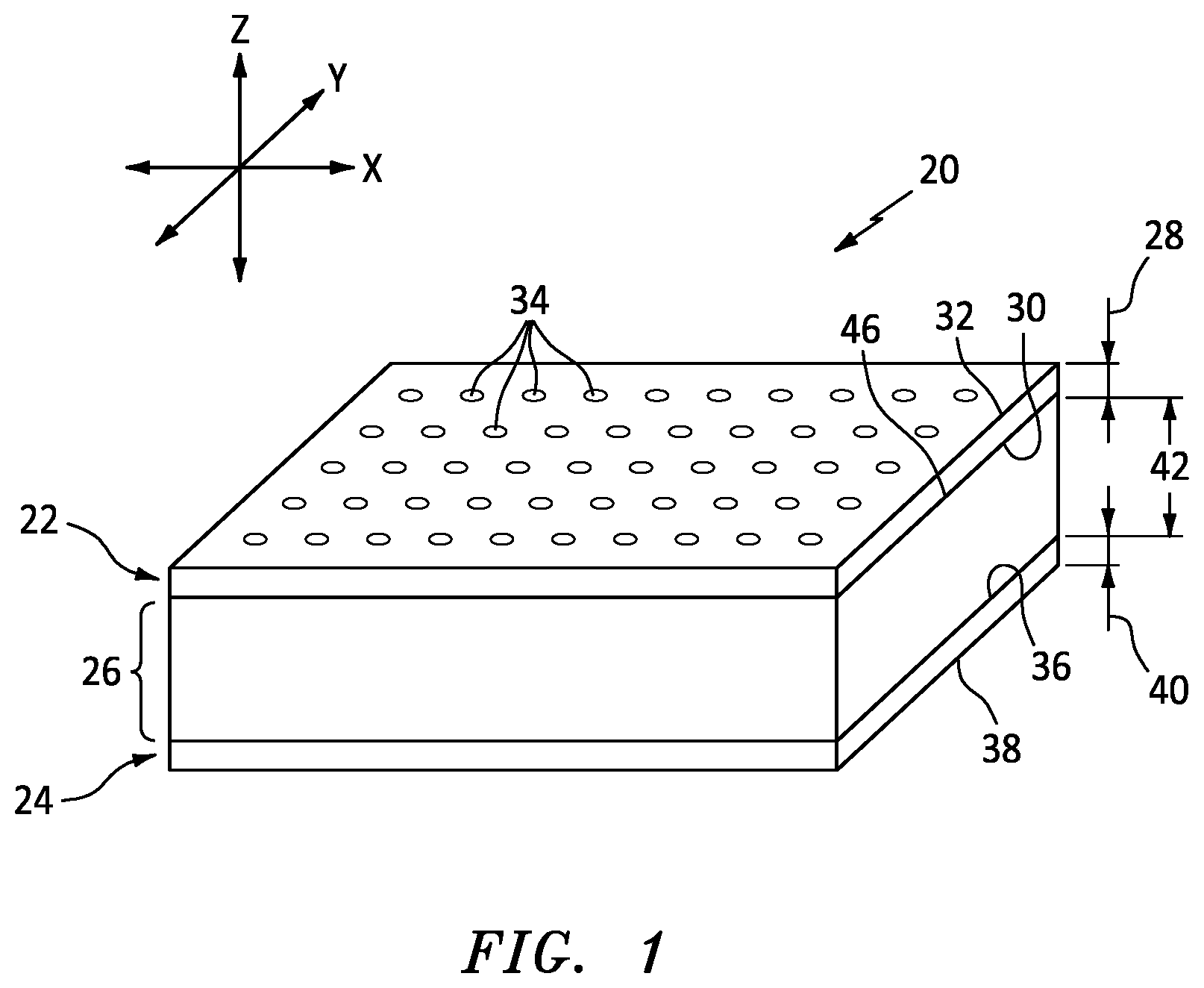 Patent US12479201 — Forming pattern for cellular core by folding material — Figure 1