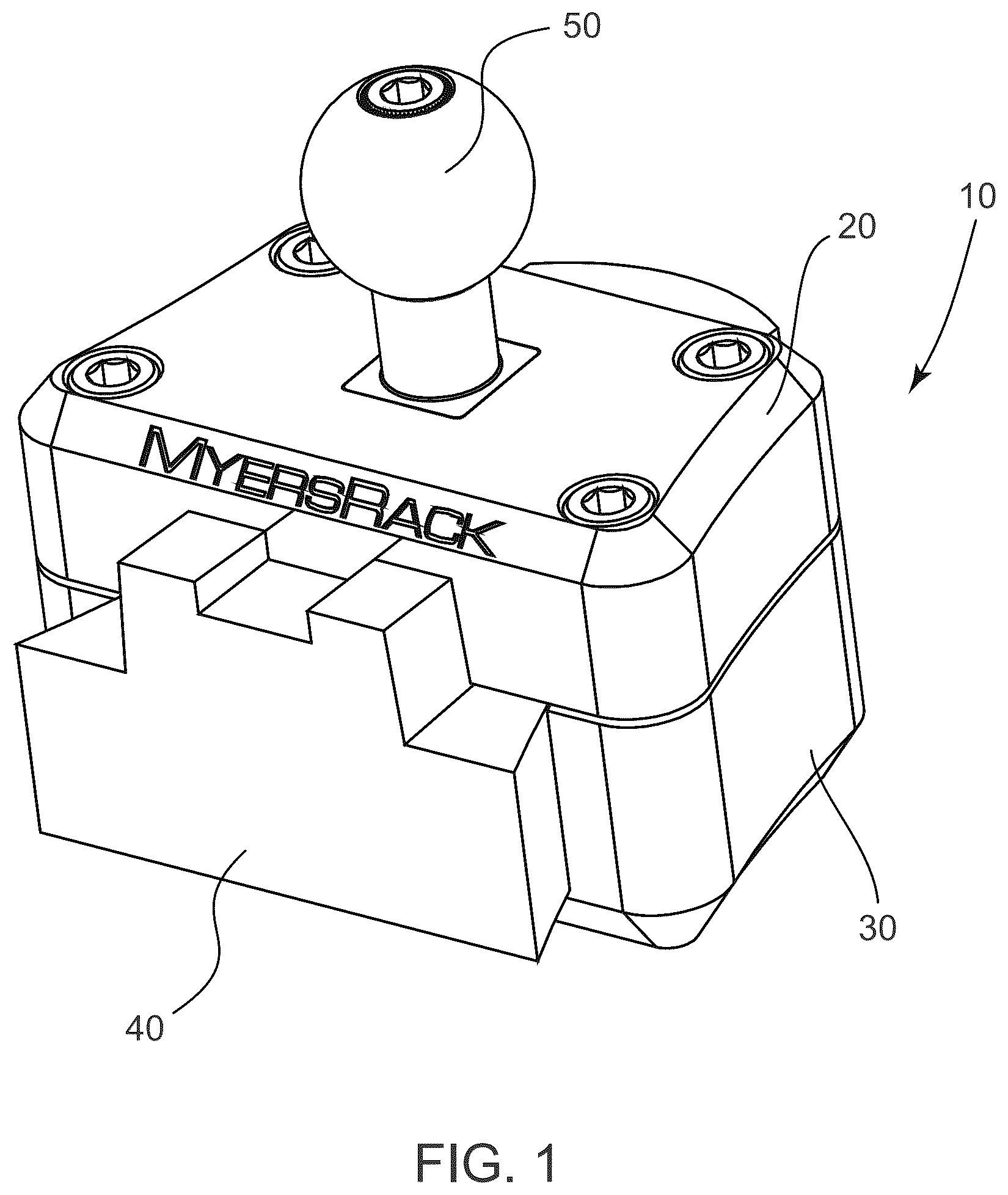 Patent US12479346 — Grab bar mount — Figure 1