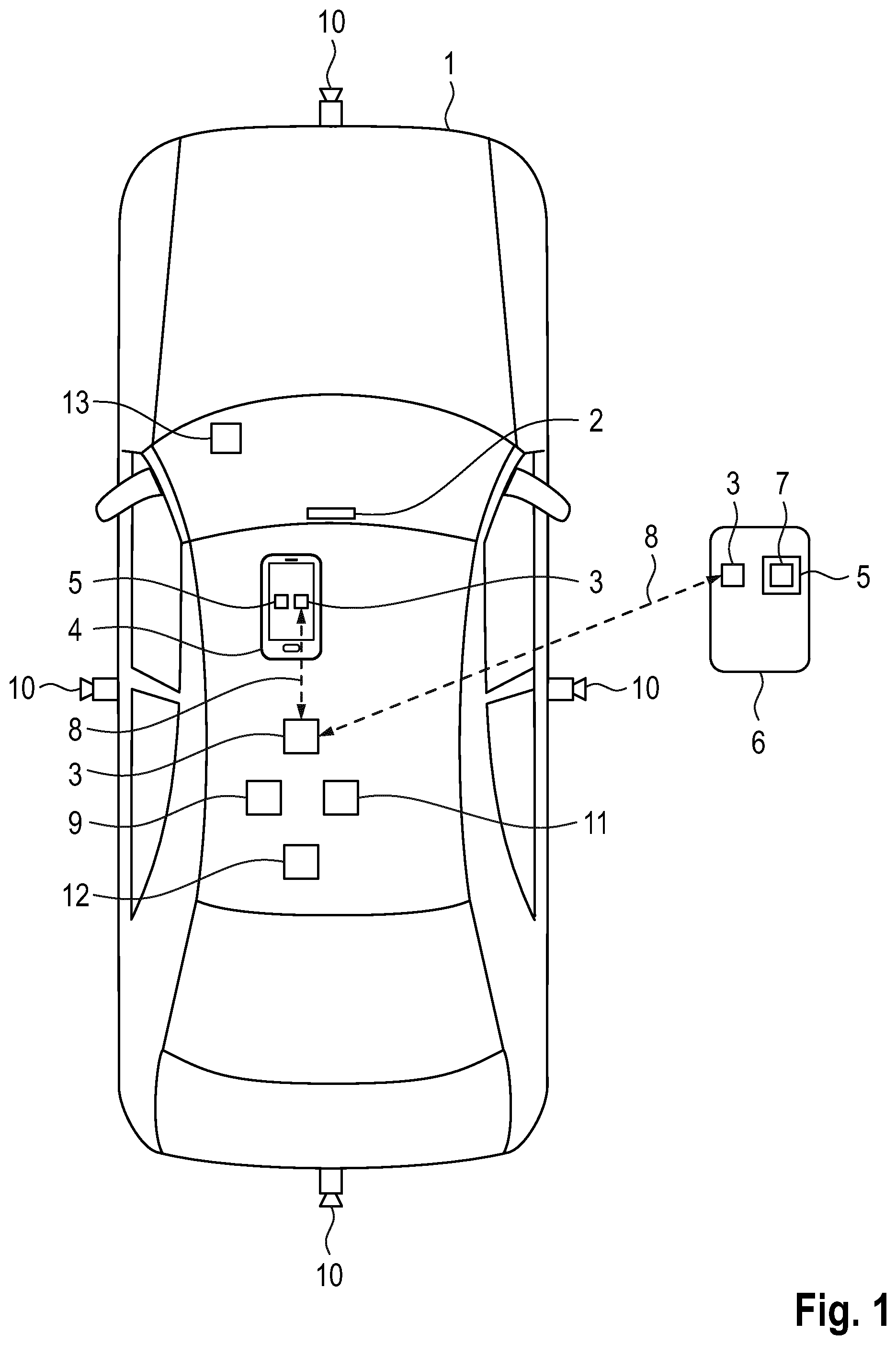 Patent US12479359 — Method for controlling a lighting device of a motor vehicle — Figure 1
