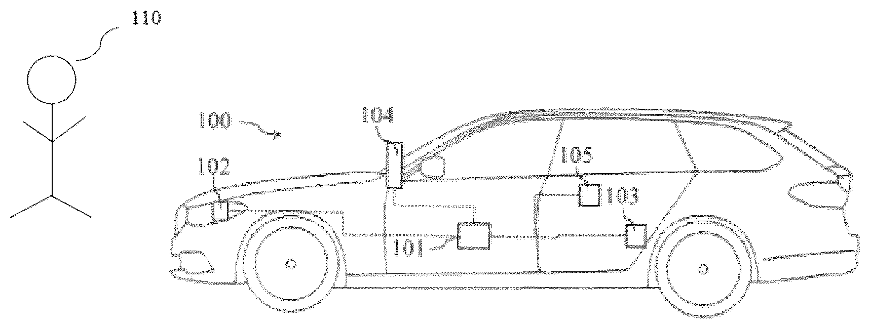 Patent US12479360 Figure 1 – Adaptive acoustic vehicle warning system