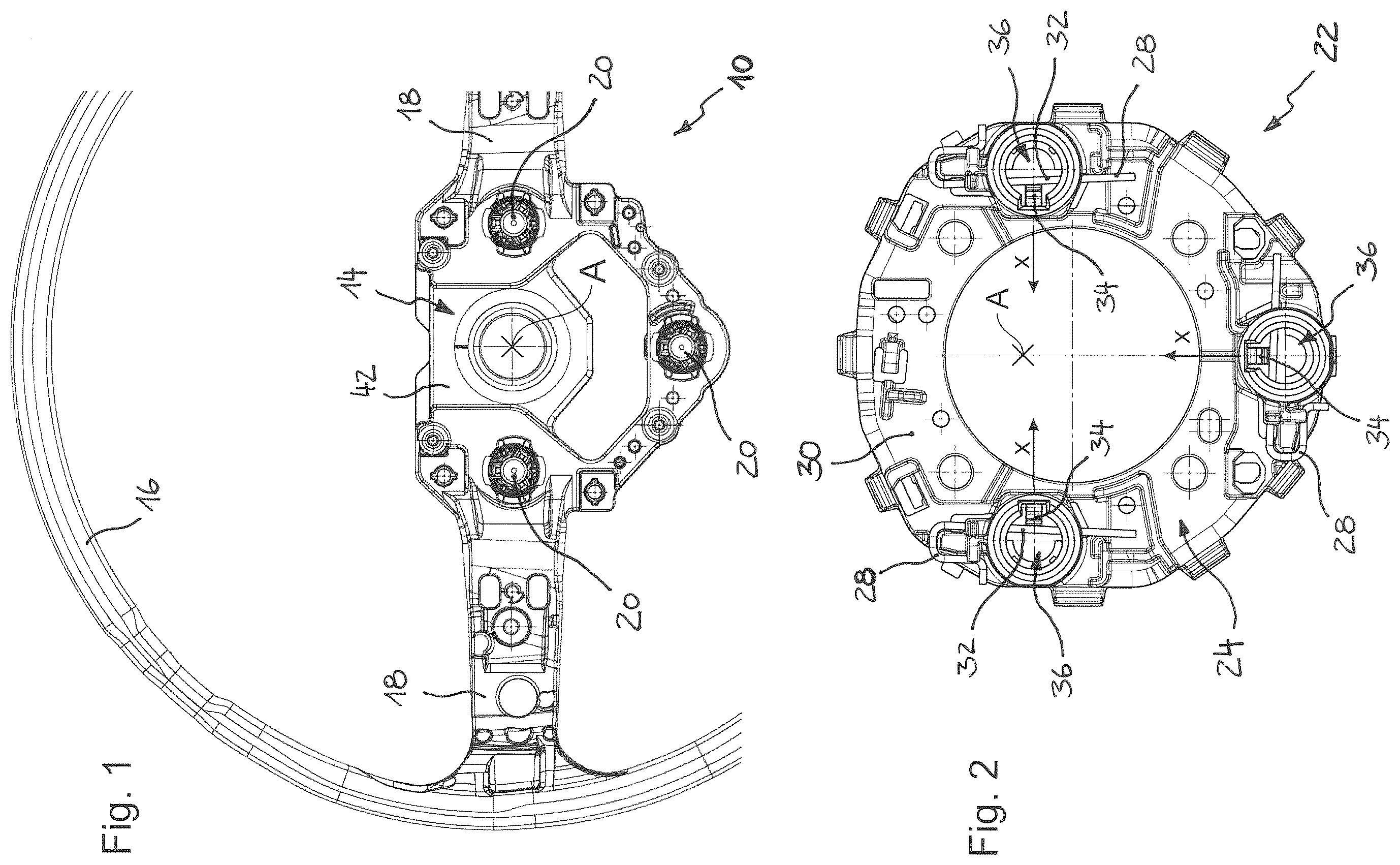 Patent US12479391 — Airbag module and vehicle steering unit have an airbag module of this type — Figure 1