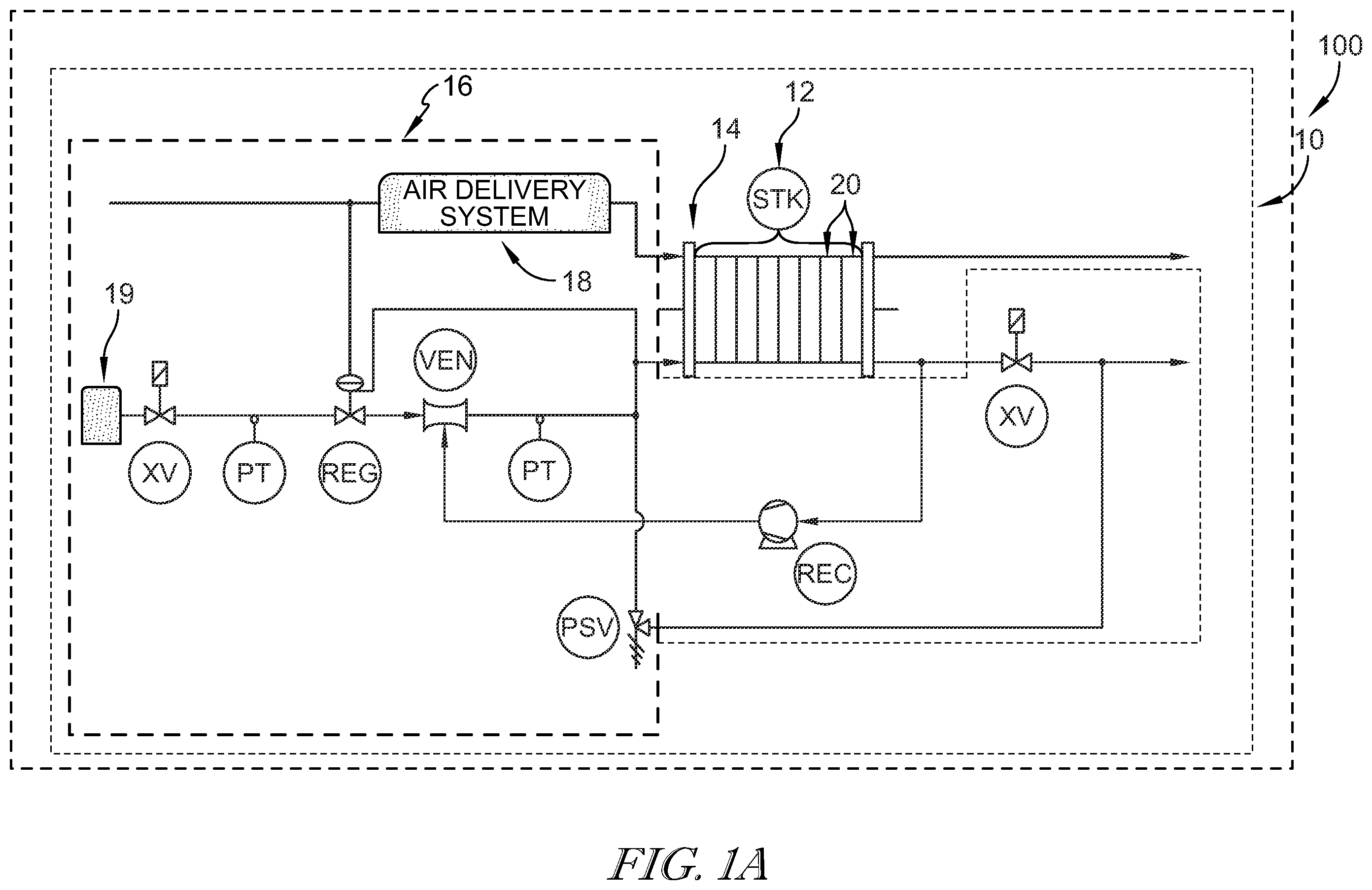 Patent US12479402 — Fuel refilling system and method for equipment powered by fuel — Figure 1