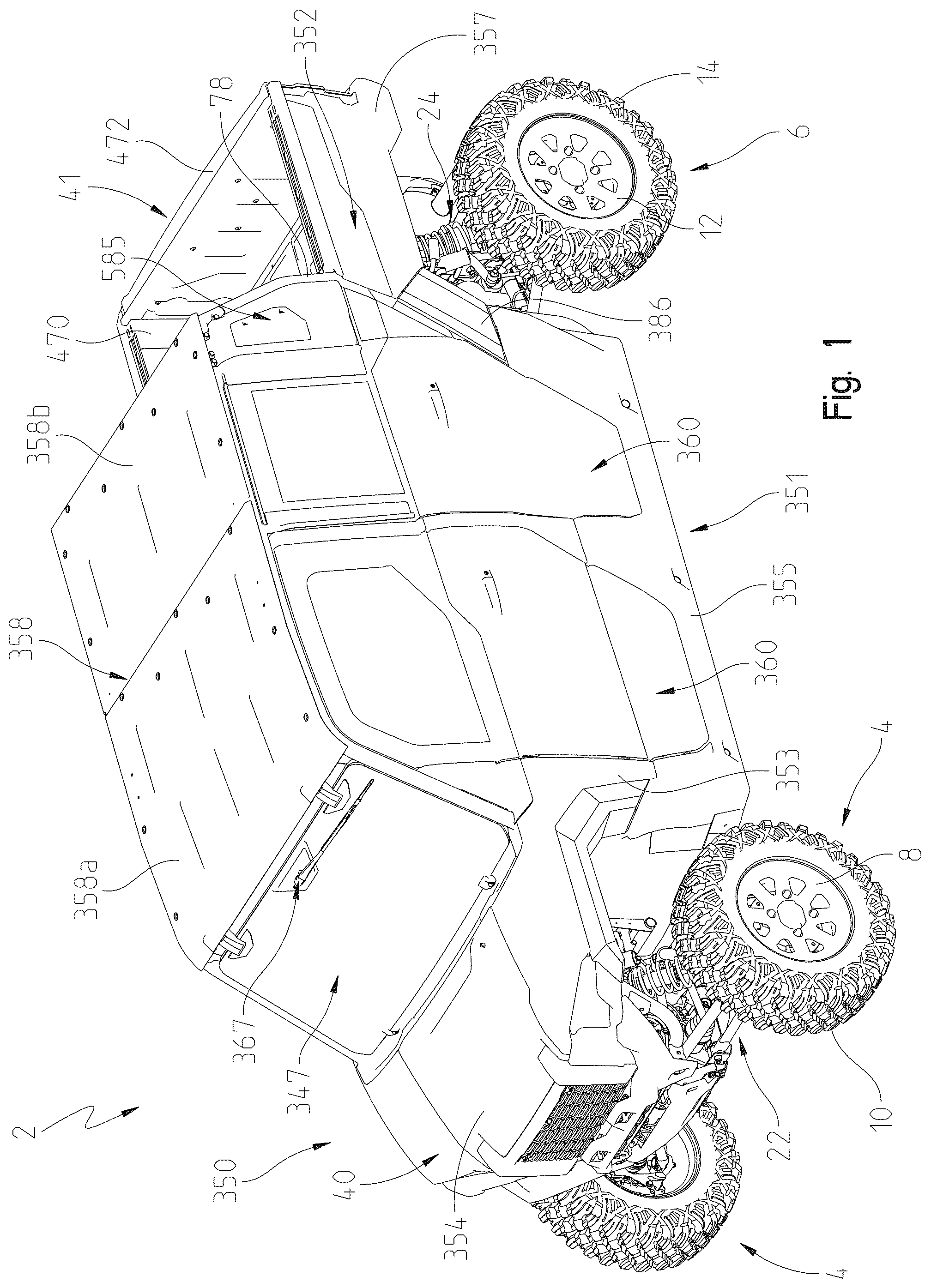 Patent US12479508 — Off-road vehicle — Figure 1