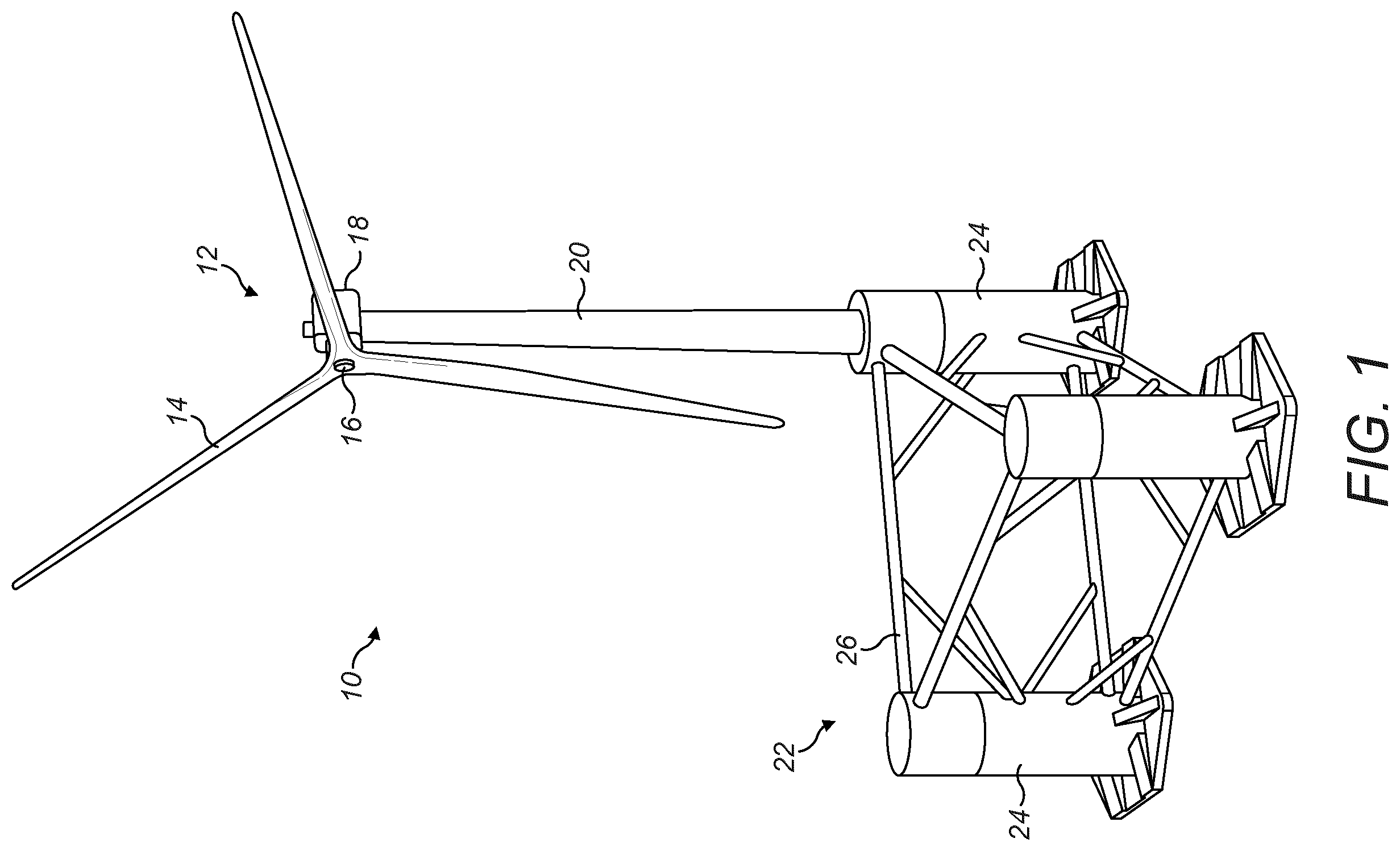 Patent US12479536 — Generation of electrical power offshore — Figure 1