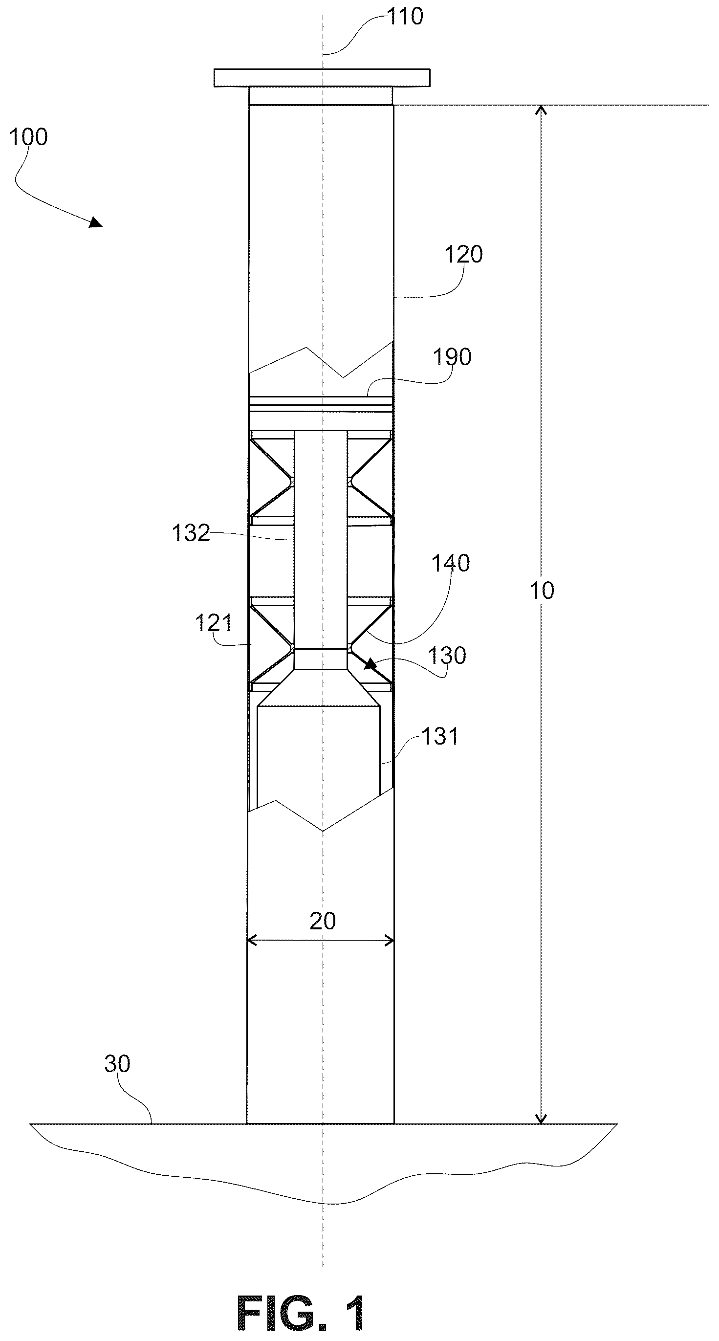 Patent US12479549 — Structure for a Flettner-type rotary rigging — Figure 1