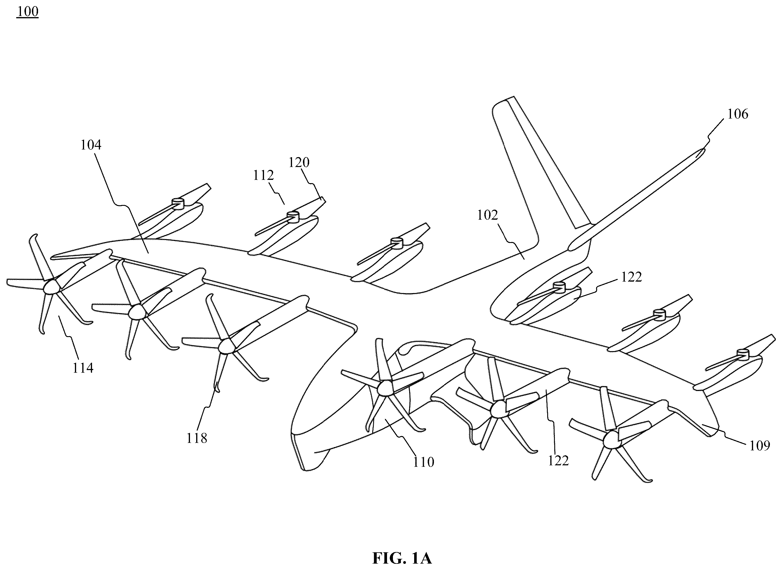 Patent US12479584 — Systems and methods for managing eVTOL flight in icing — Figure 1