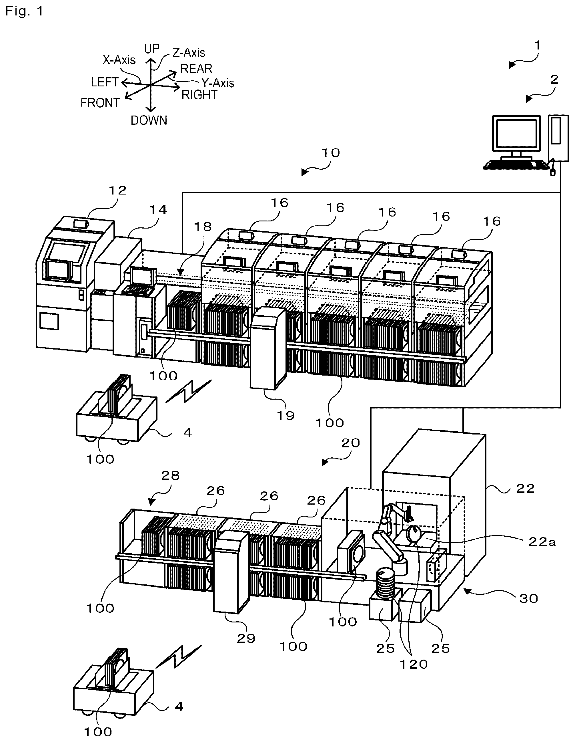 Patent US12479683 — Reel attaching/detaching device and feeder preparation system — Figure 1