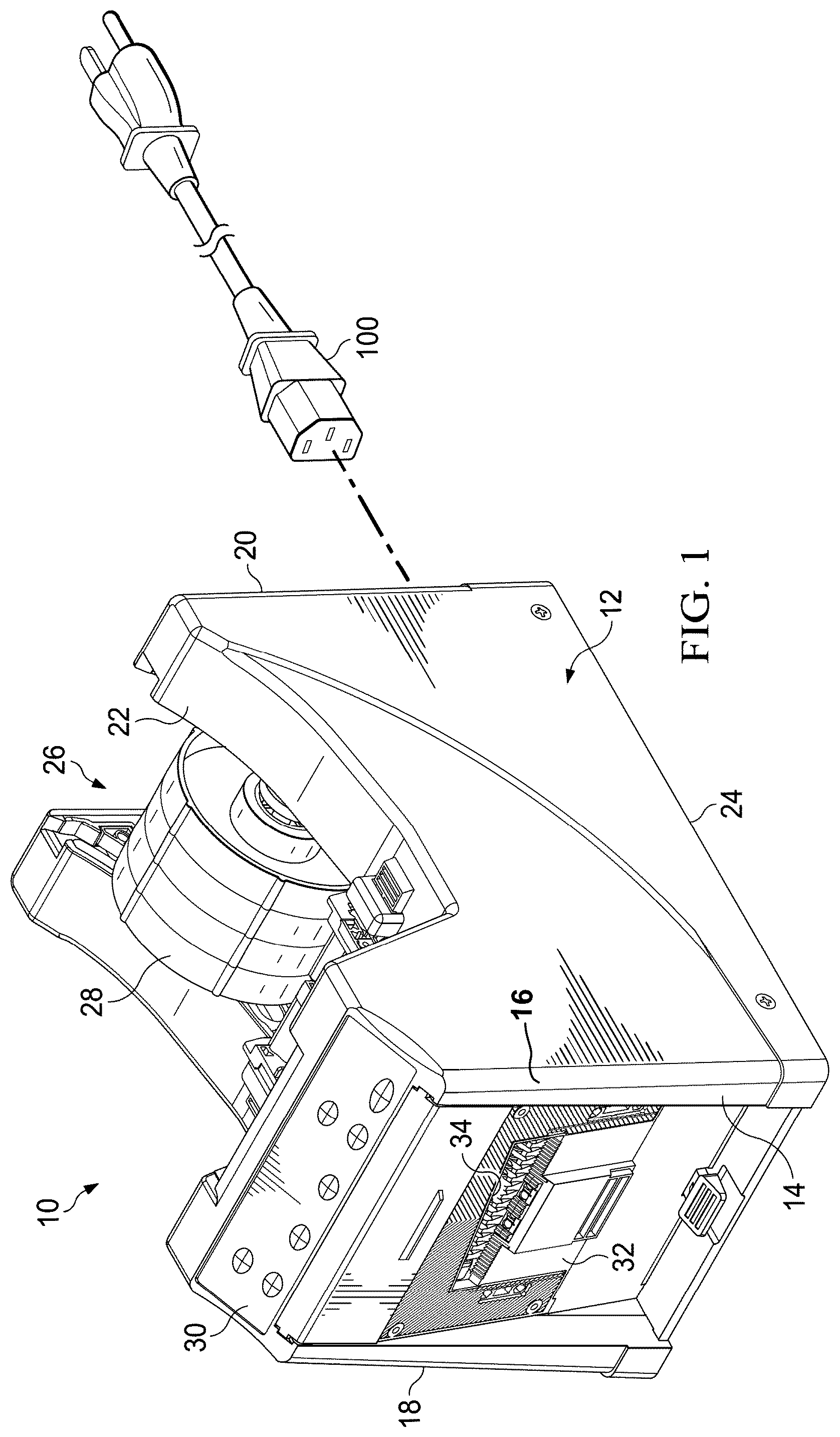Patent US12479686 — Automatic tape dispensing system — Figure 1