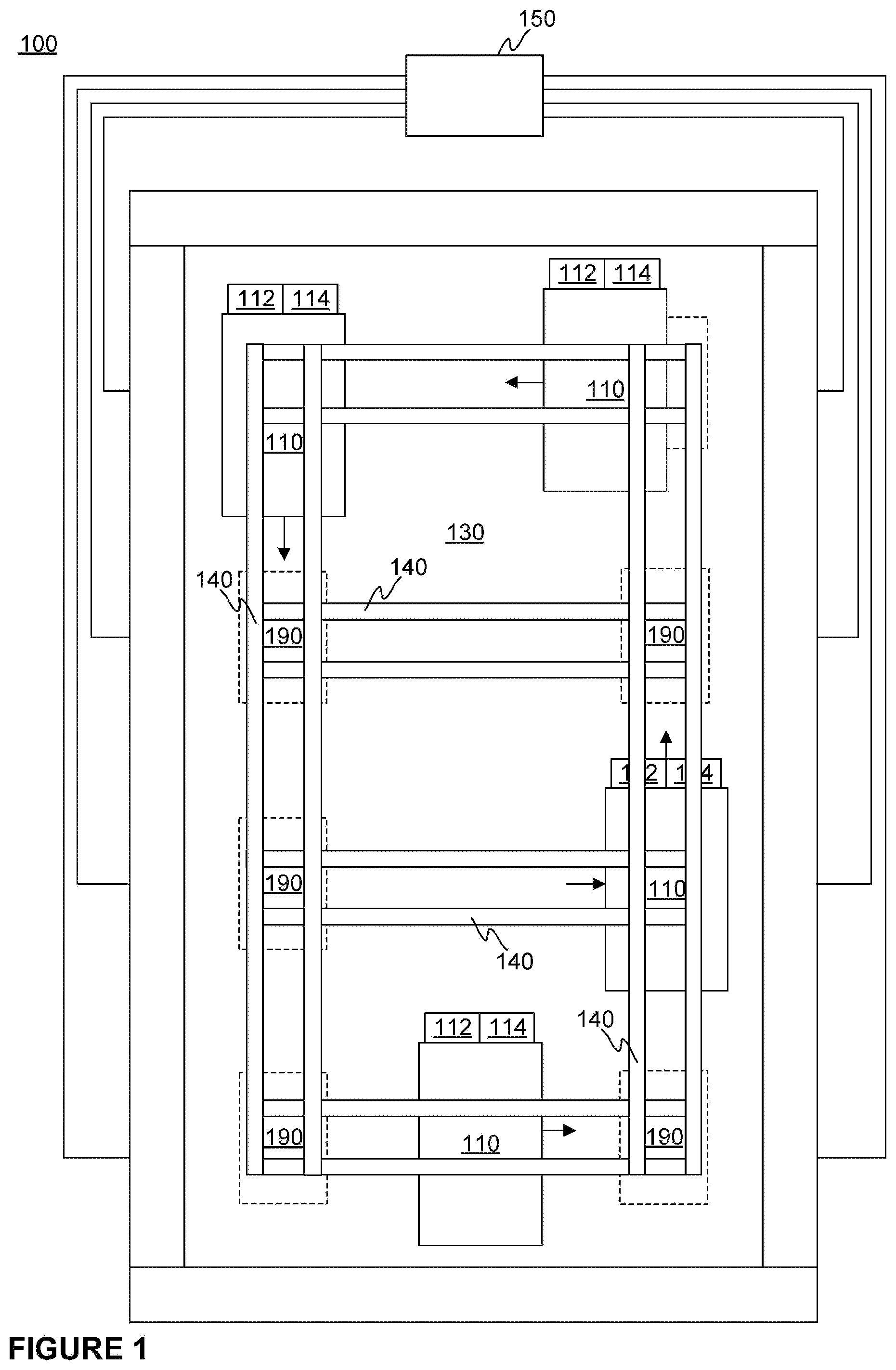 Patent US12479697 — Communication solution for an elevator system — Figure 1