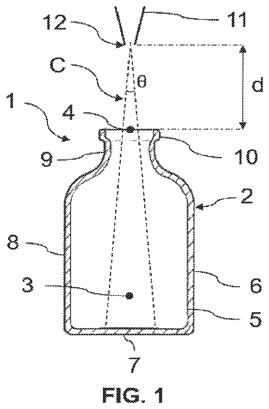 Patent US12479762 — Method for dealkalisation of borosilicate glass containers by liquid means — Figure 1