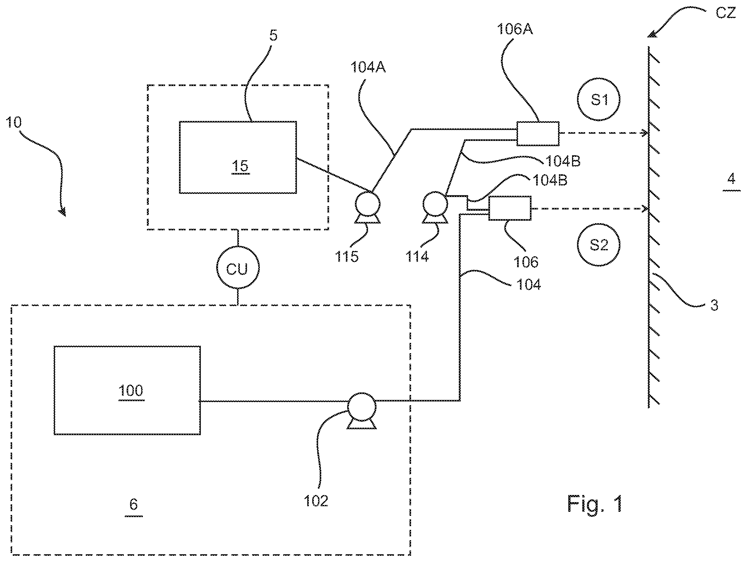 Patent US12479768 — Method, apparatus and composition for sealing of surfaces — Figure 1