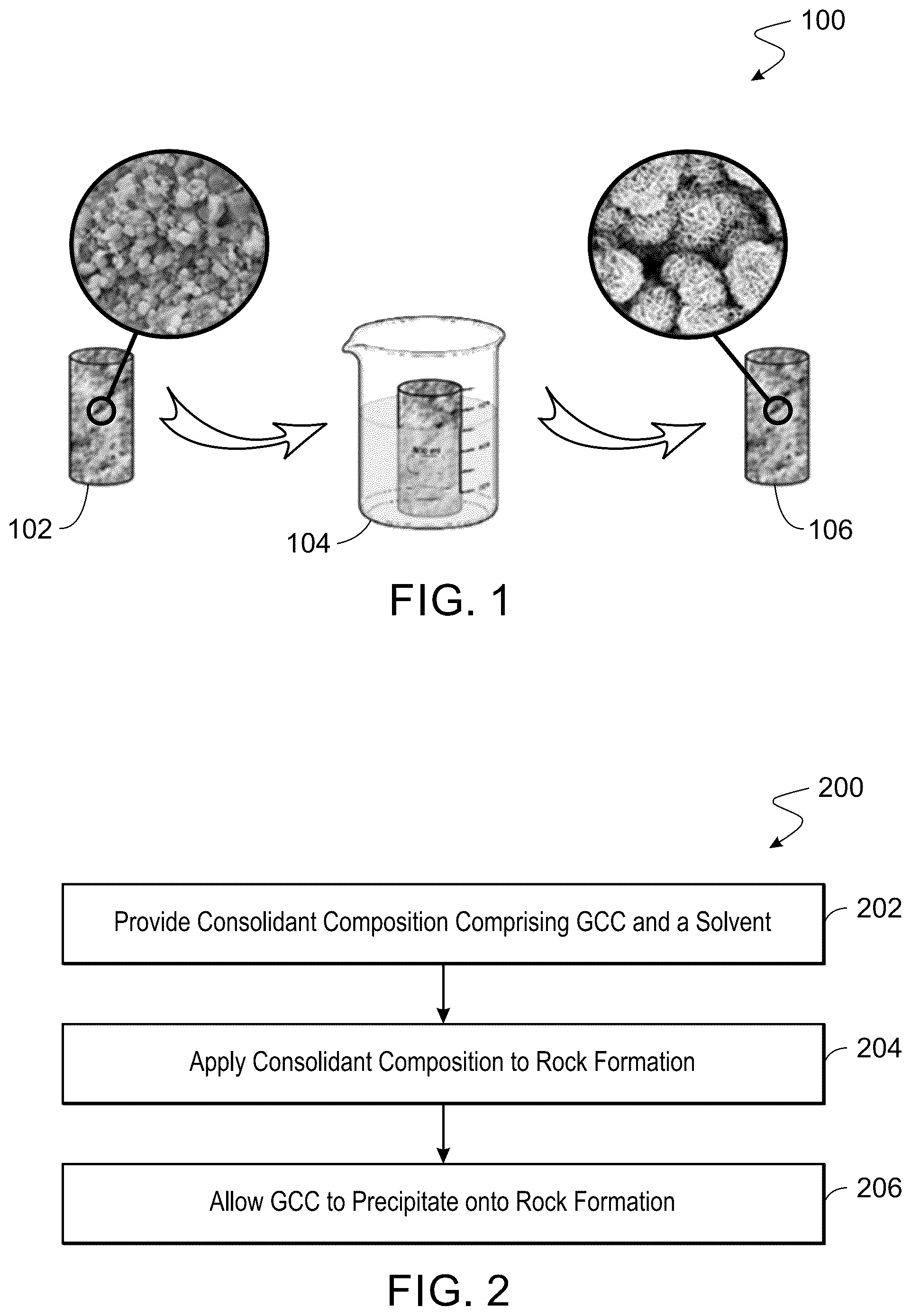 Patent US12480035 — Compositions and methods for utilizing ground calcium carbonate for consolidating carbonate rock formation — Figure 1
