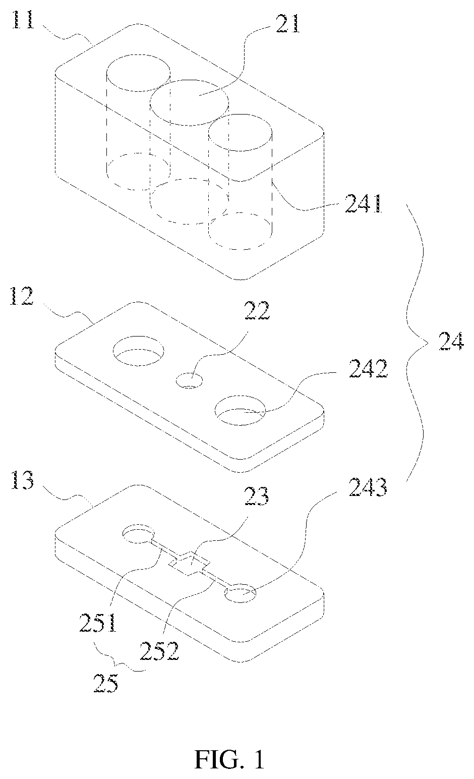 Patent US12480078 — 3D multi-organ co-culture chip — Figure 1