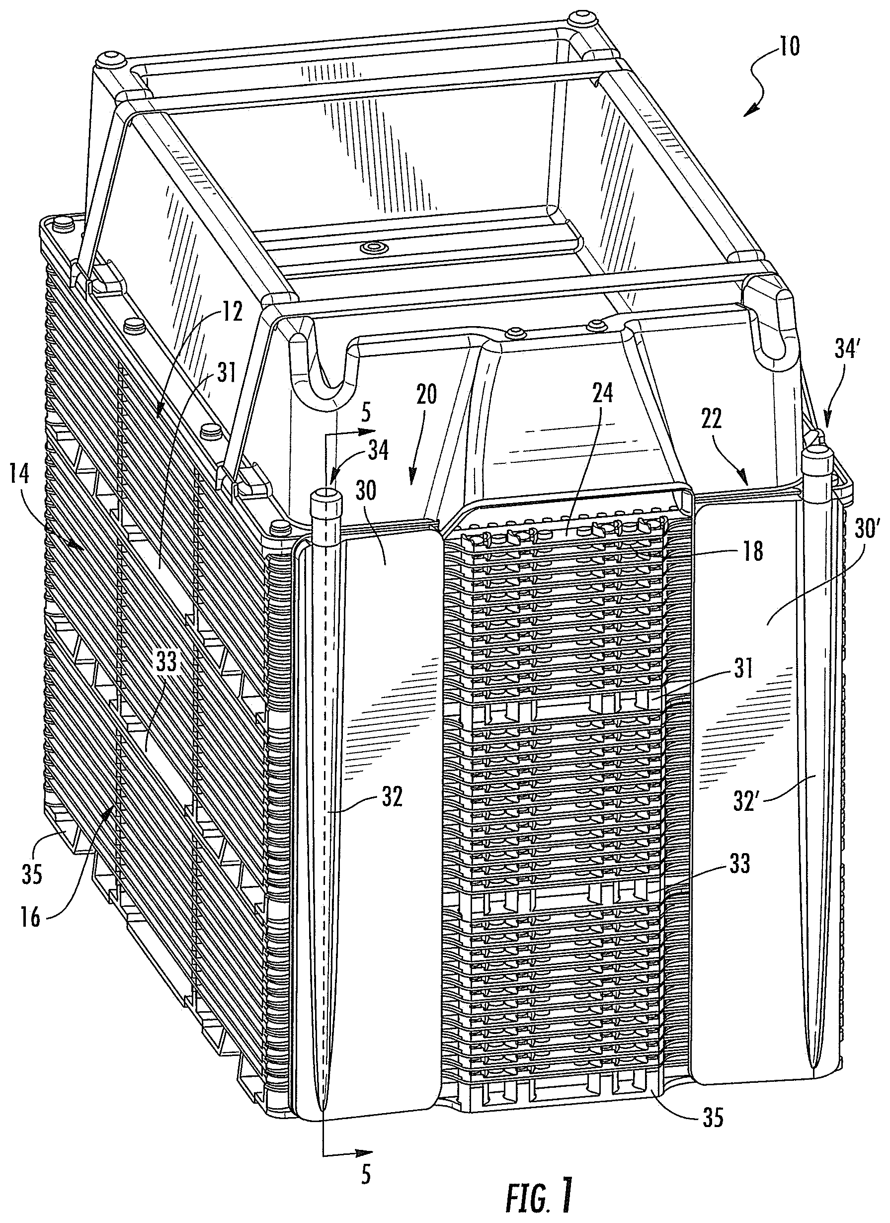 Patent US12480082 — Cell culture apparatuses with manifolds including column structures — Figure 1