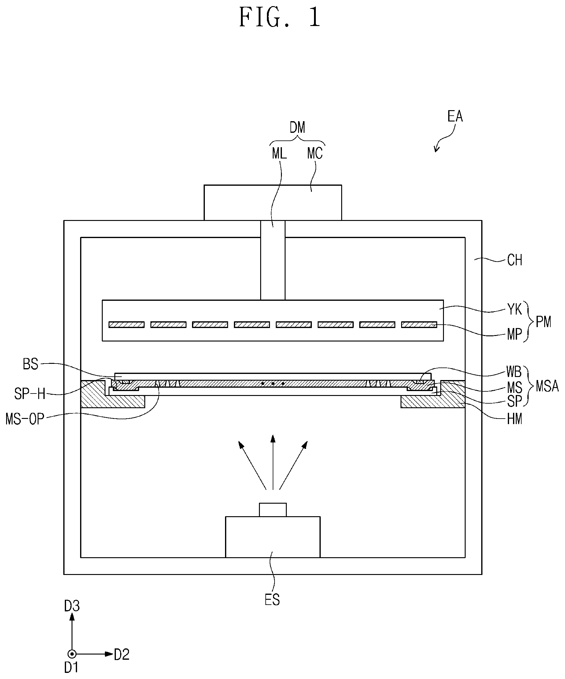 Patent US12480197 — Method for manufacturing mask and deposition apparatus including mask — Figure 1