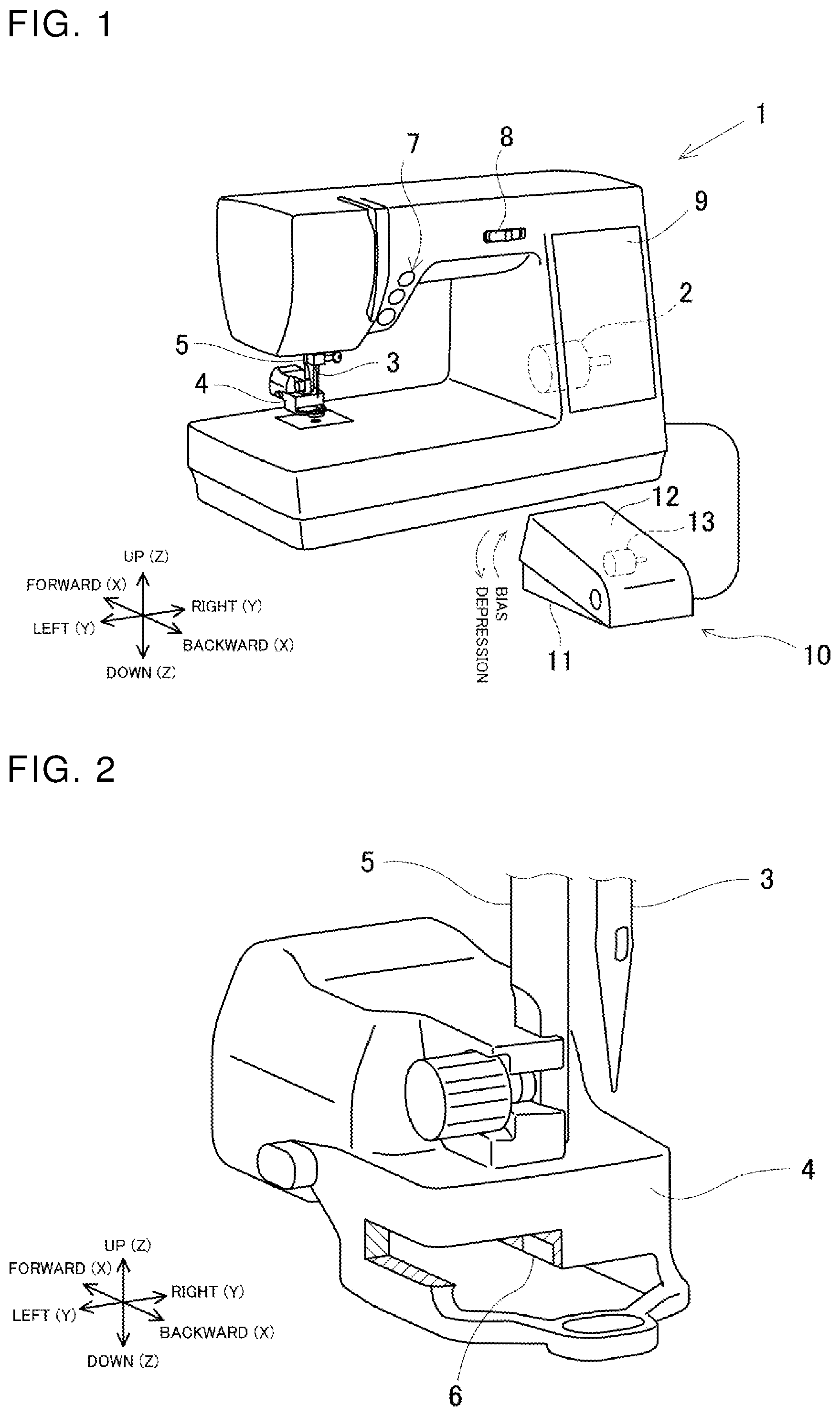 Patent US12480239 — Sewing machine and method for controlling sewing machine — Figure 1