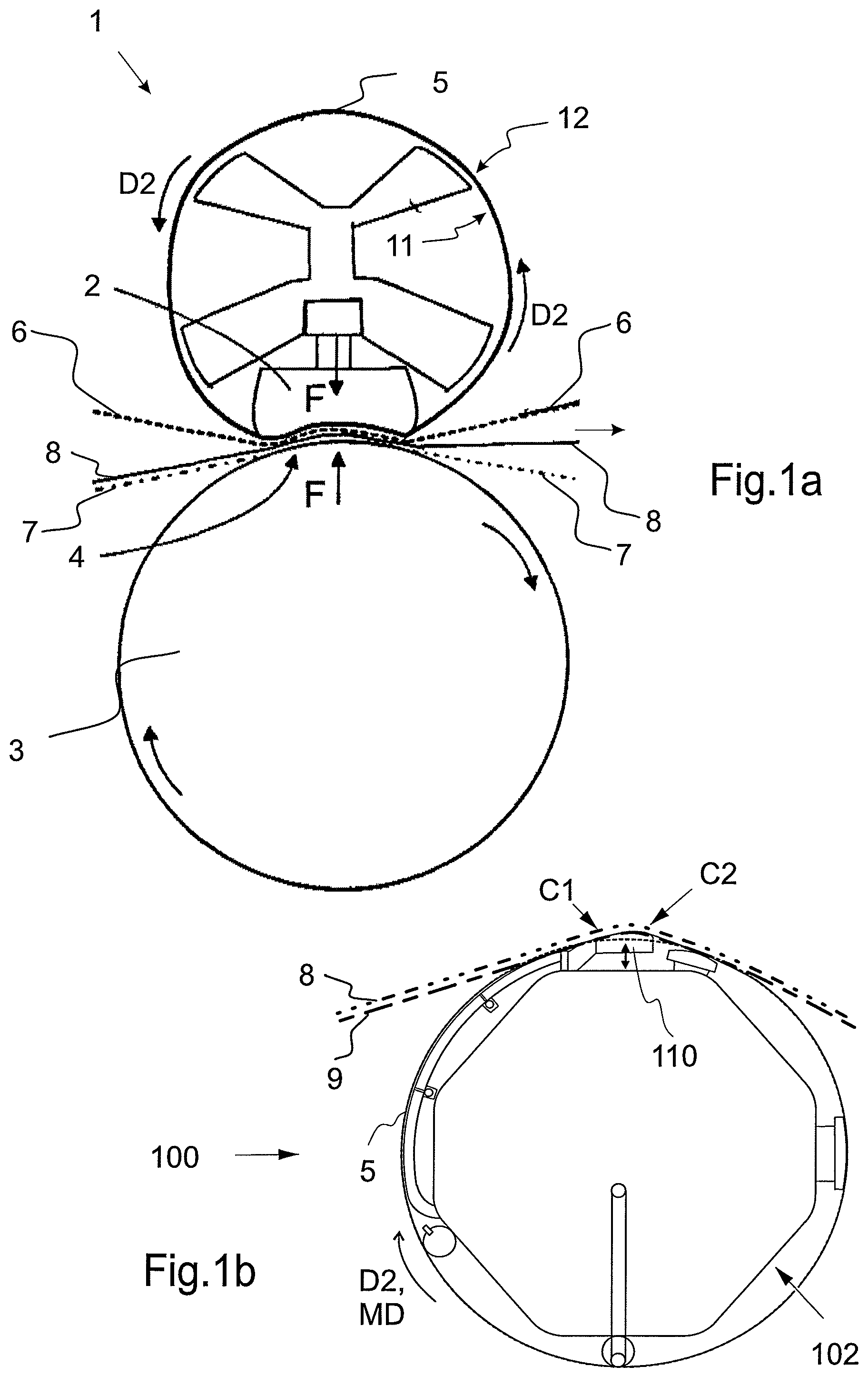 Patent US12480256 Figure 1 – Belt