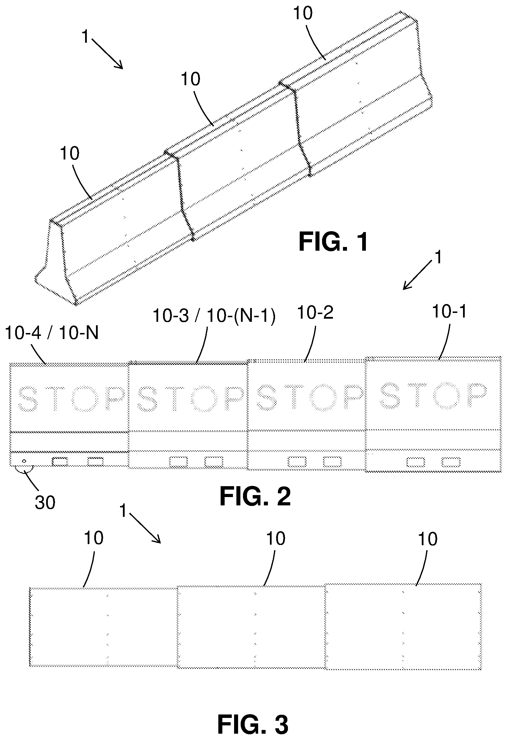 Patent US12480269 — Telescopic jersey barrier — Figure 1