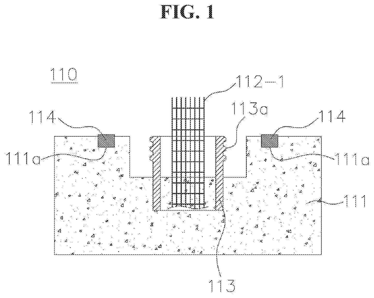 Patent US12480273 — Underwater concrete block structure and construction method therefor — Figure 1