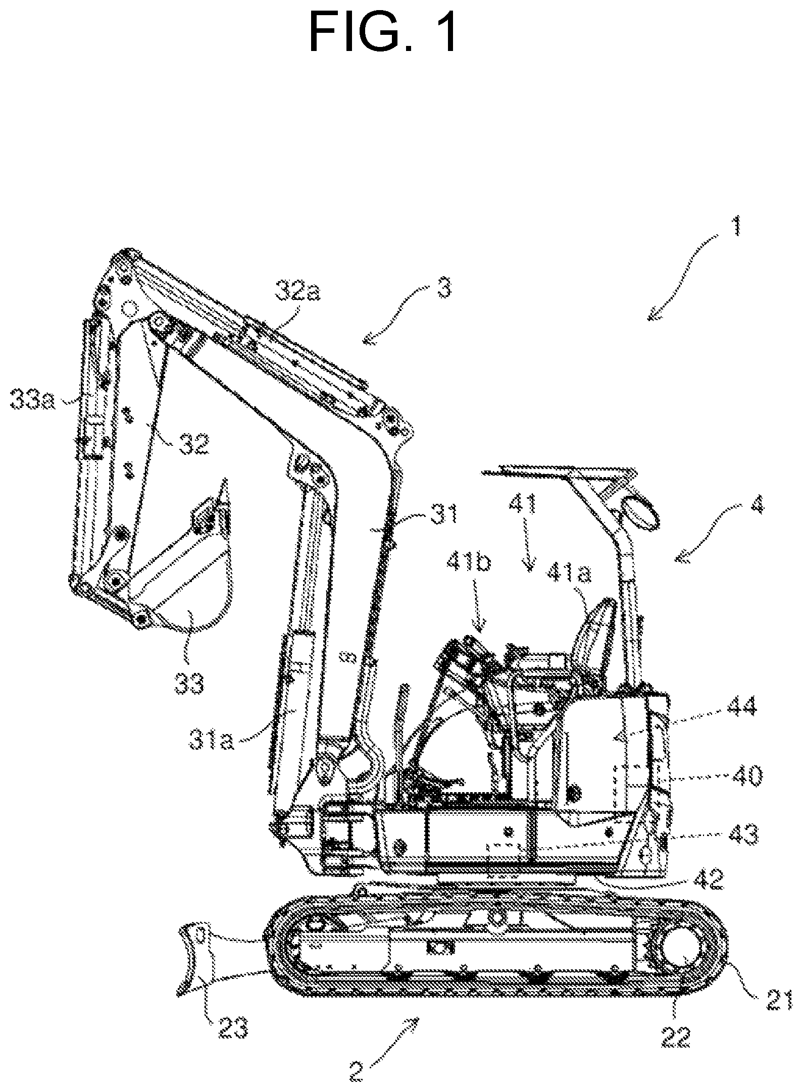 Patent US12480279 Figure 1 – Work machine