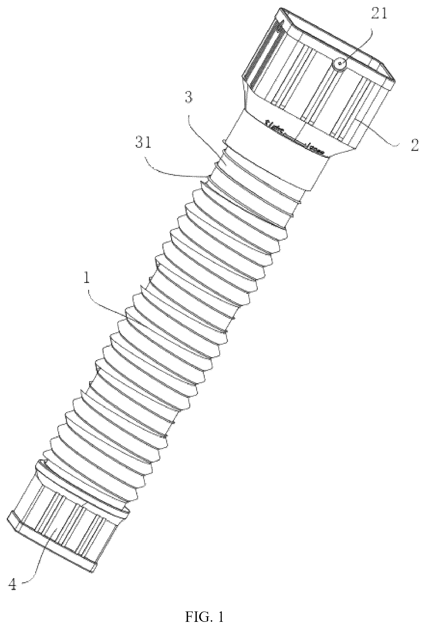 Patent US12480300 — Easy-to-clean sewer pipe connecting pipe assembly — Figure 1