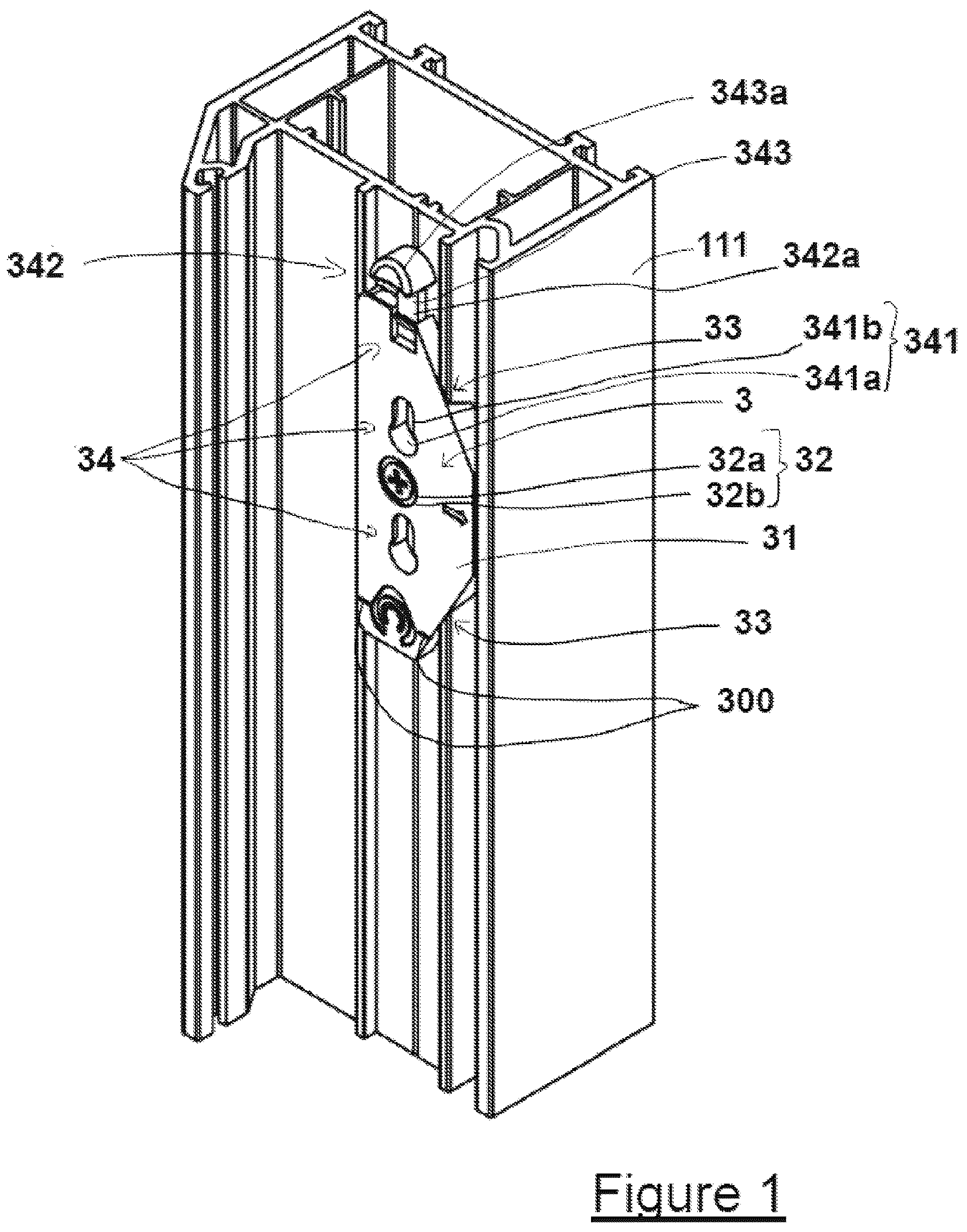 Patent US12480335 — Module and an attachment system — Figure 1